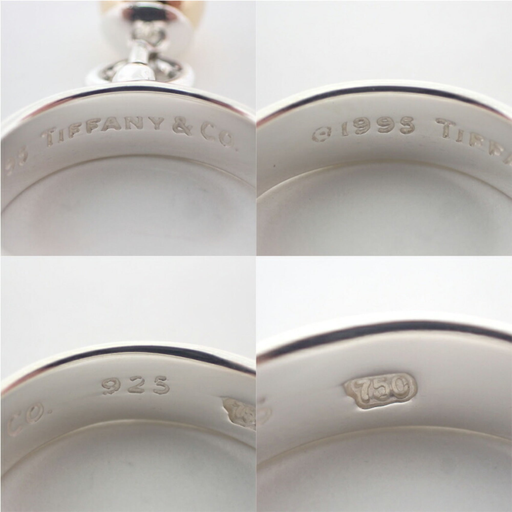 Tiffany Yellow Gold (18K) Sterling Silver 925 Band Ring (Pre-Owned)