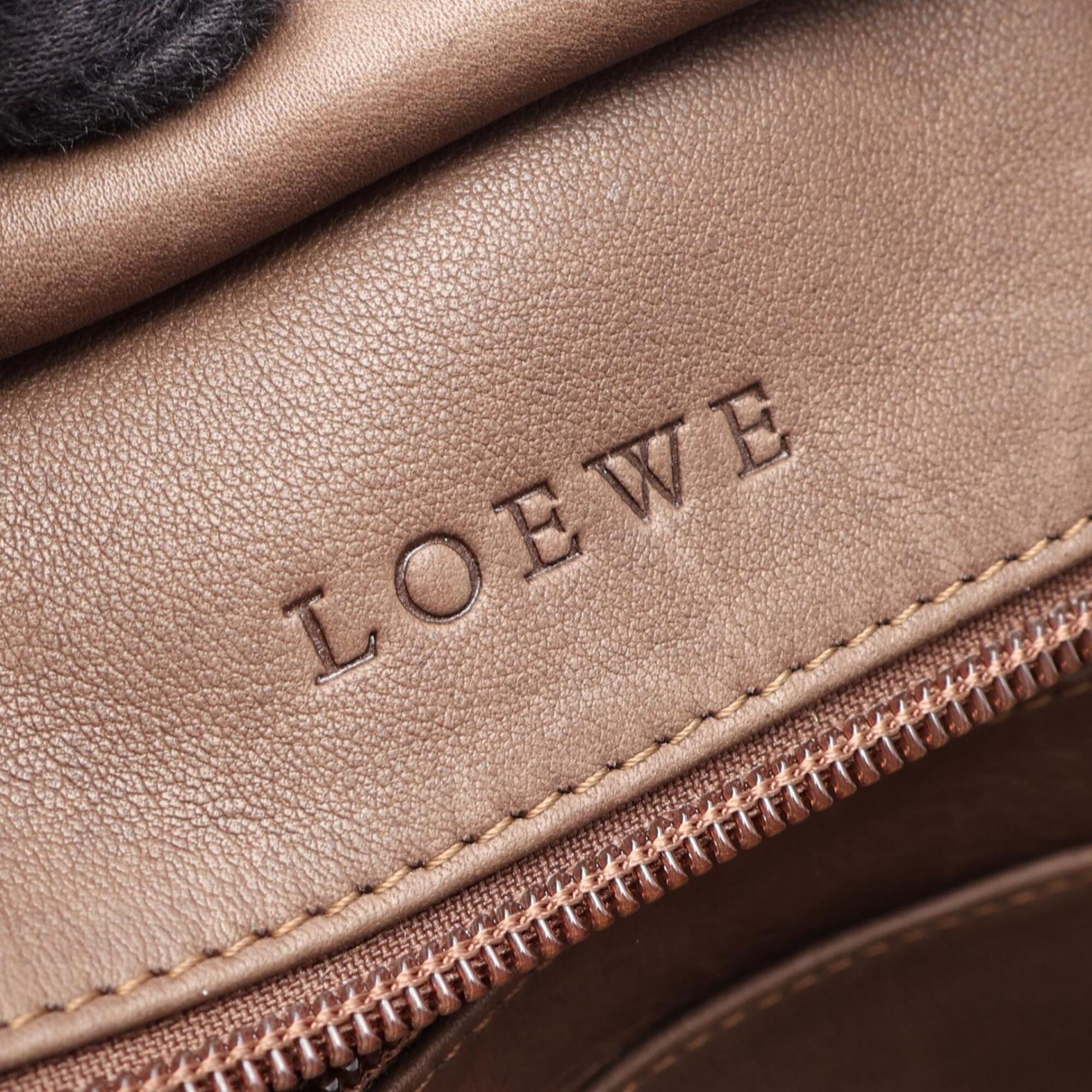 Loewe Brown Suede Leather Handbag (Pre-Owned)