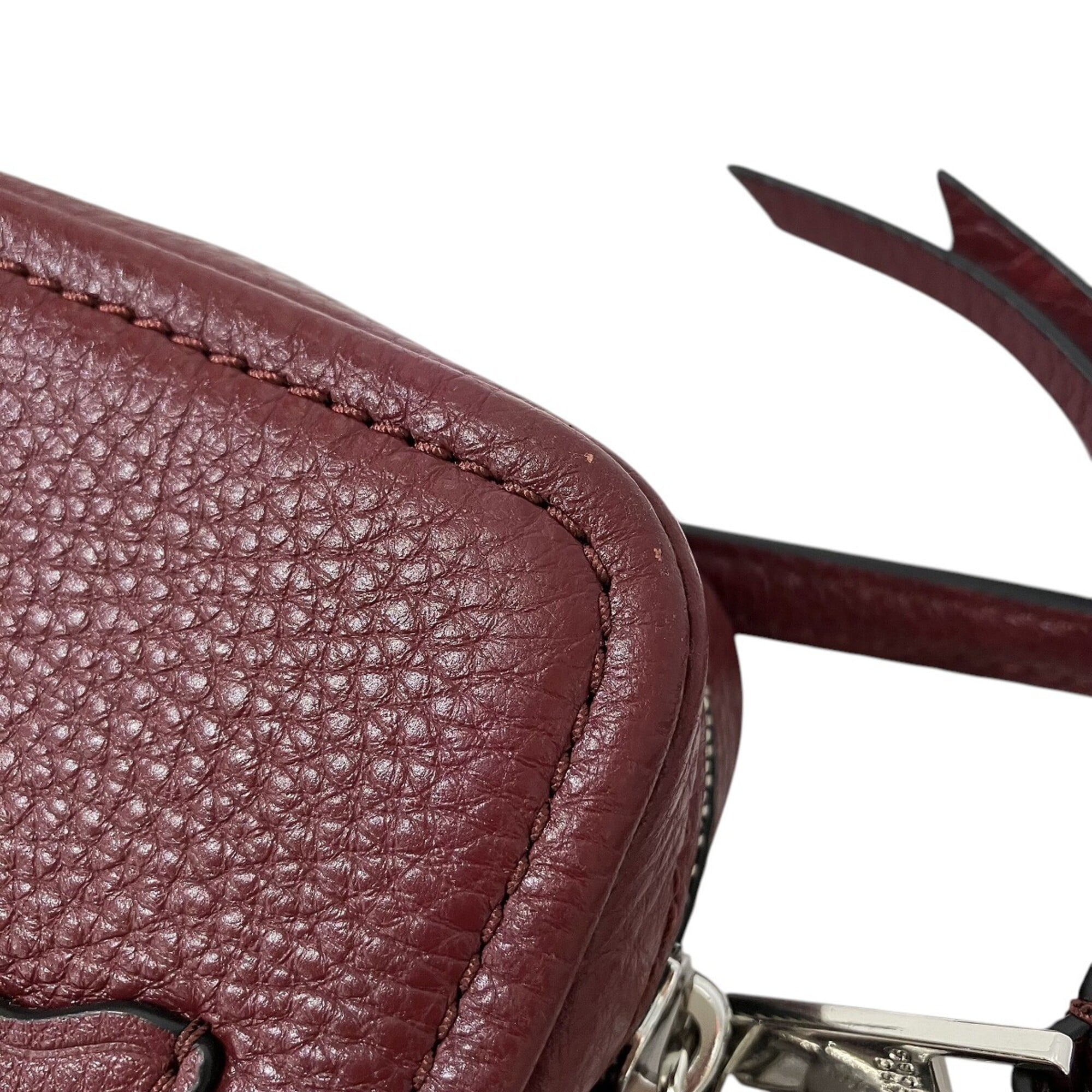 Marc Jacobs Bordeaux Leather Shoulder Bag (Pre-Owned)