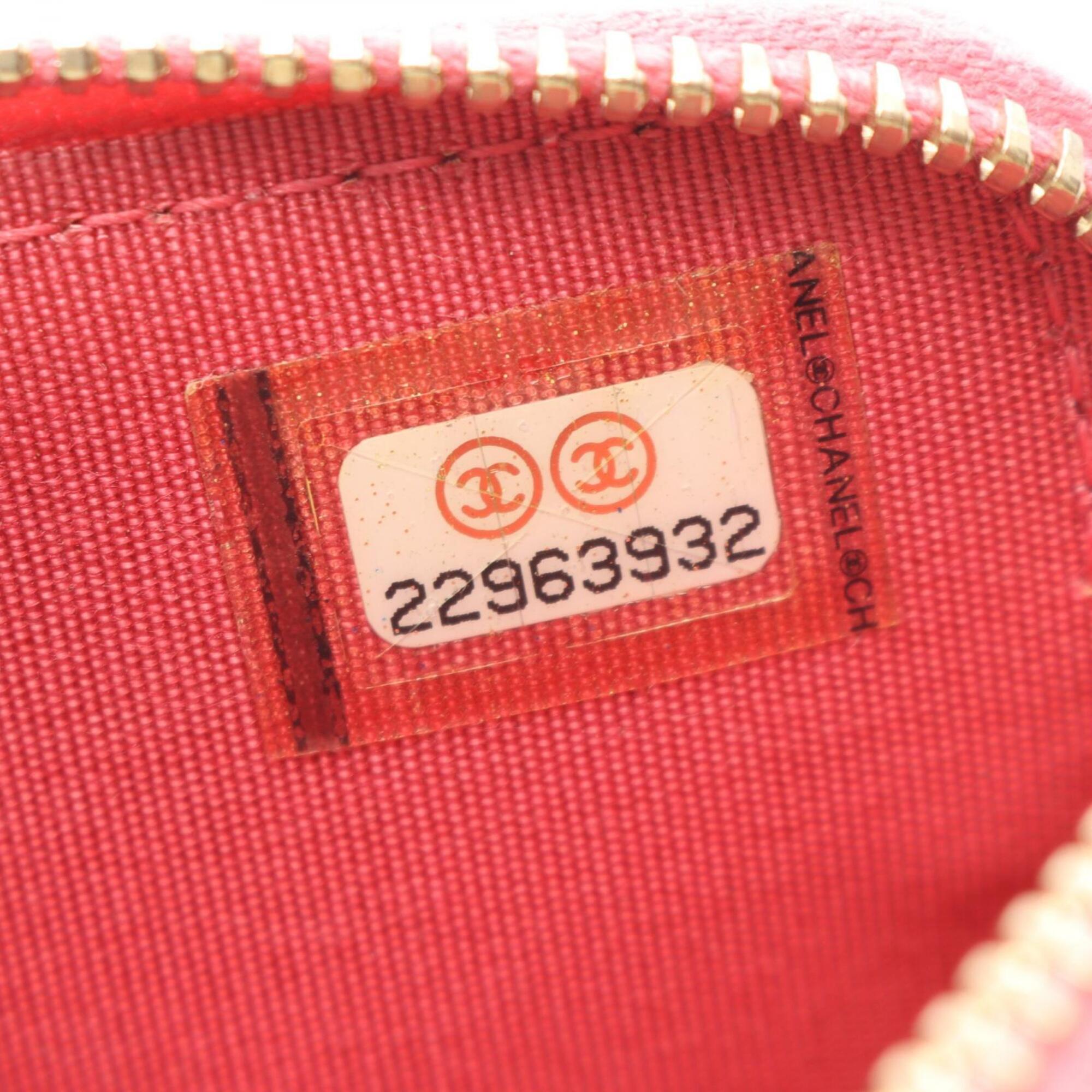 Chanel Pink Leather Handbag Shoulder Bag (Pre-Owned)