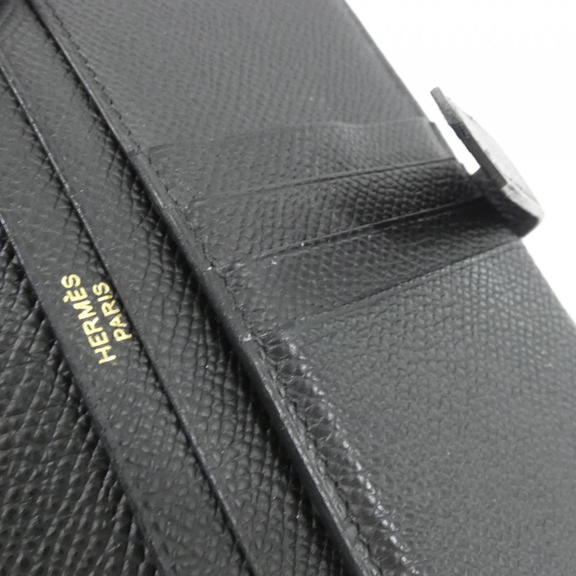 Hermes Black Epsom Leather Wallet (Bi-Fold) (Pre-Owned)