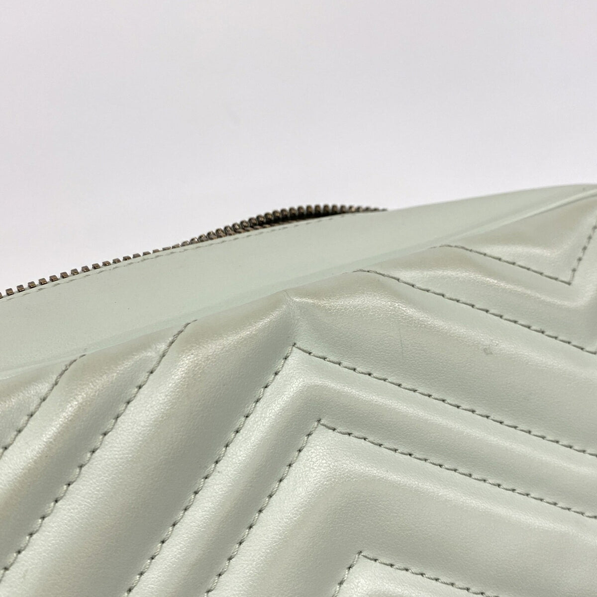 Gucci Pale Green Leather Shoulder Bag (Pre-Owned)