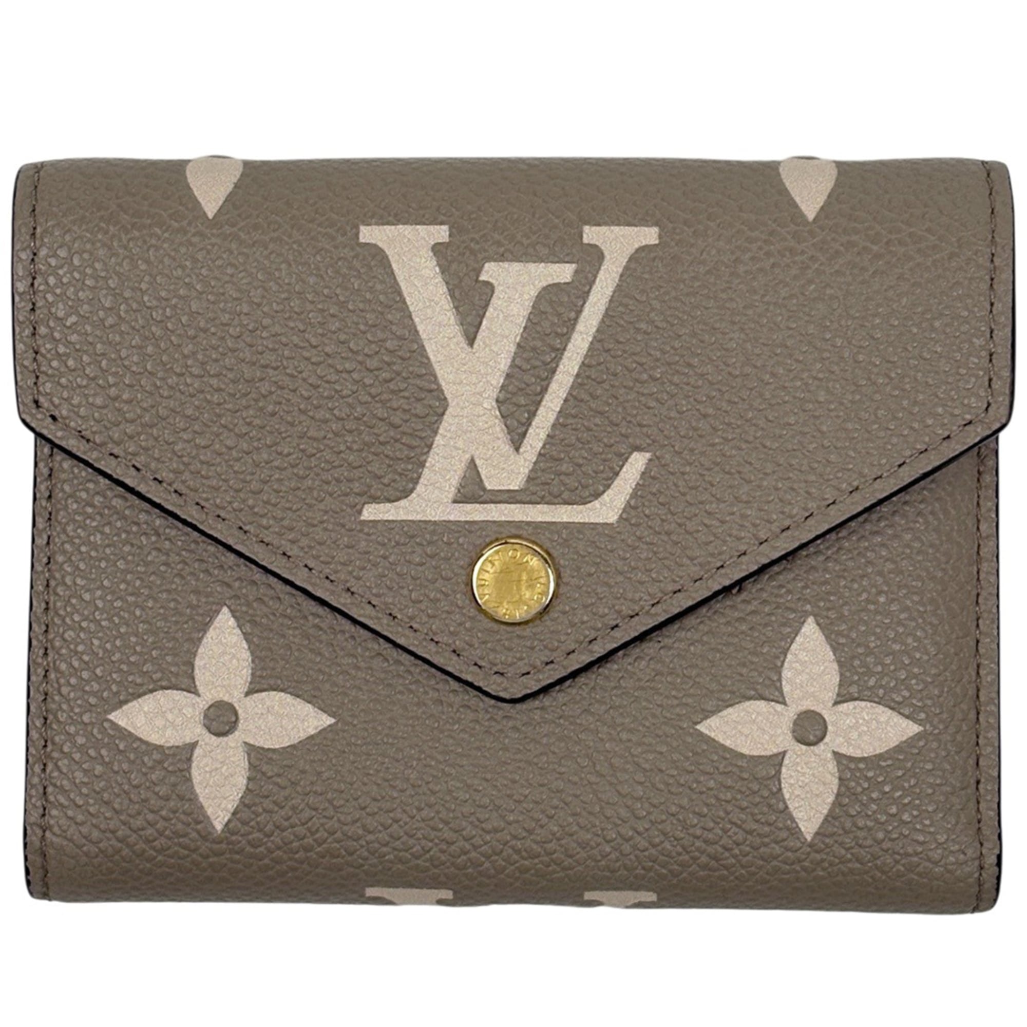 Louis Vuitton Monogram Empreinte Tourterelle Monogram Empreinte Wallet (Tri-Fold) (Pre-Owned)