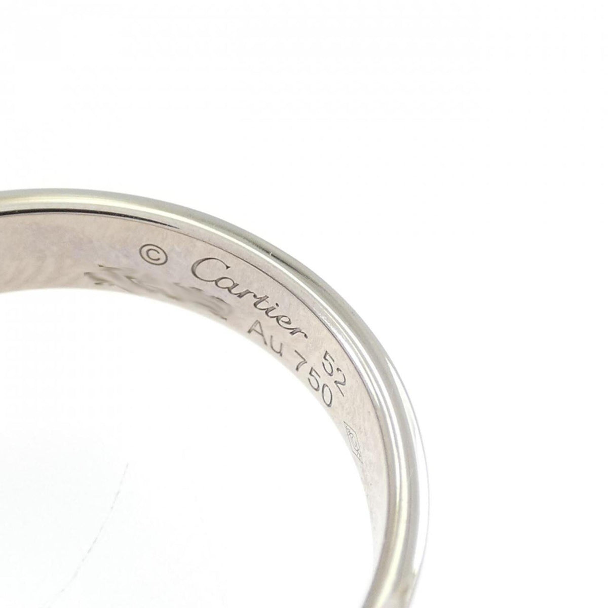 Cartier White Gold White Gold (18K) Band Ring (Pre-Owned)