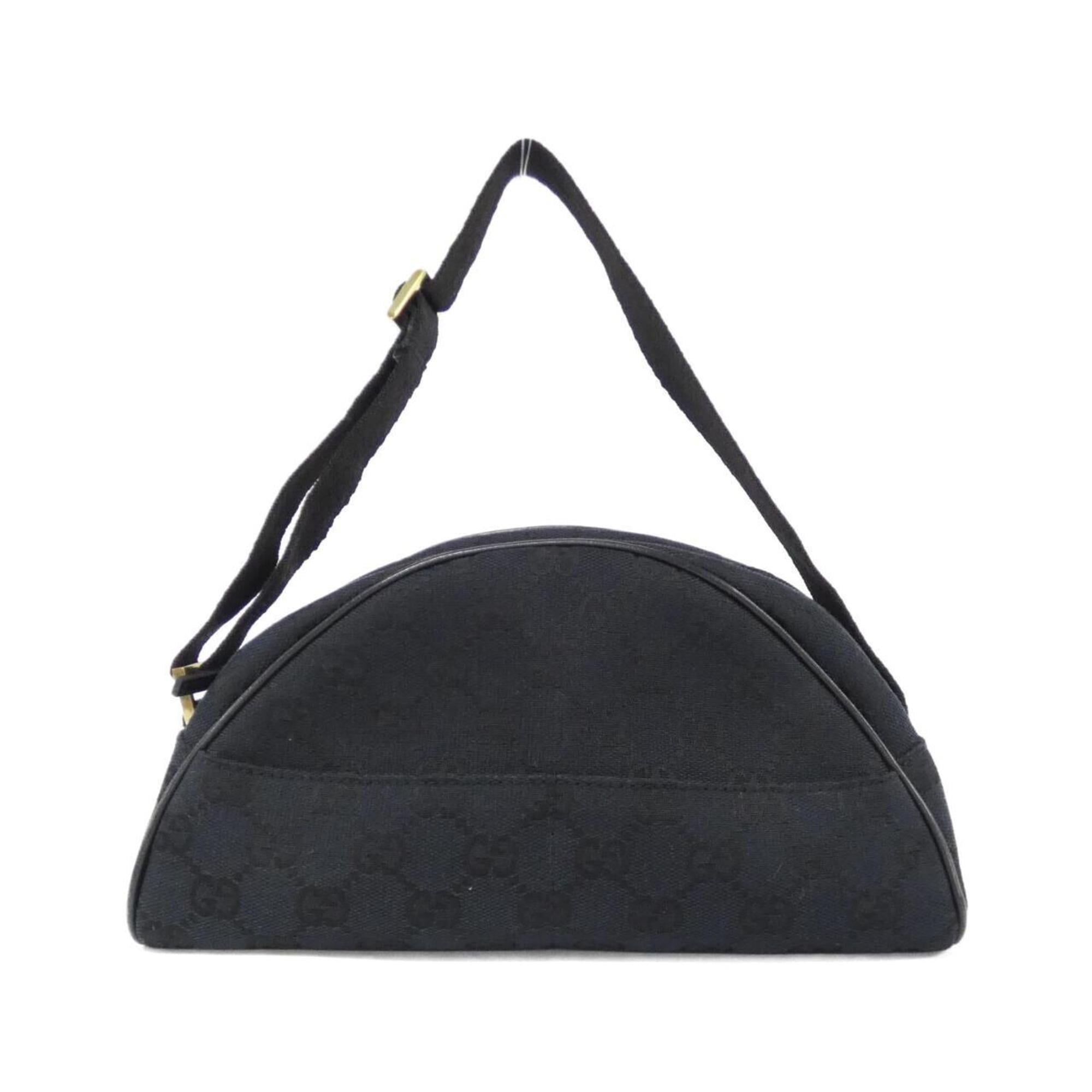 Gucci Black Gg Canvas Handbag (Pre-Owned)