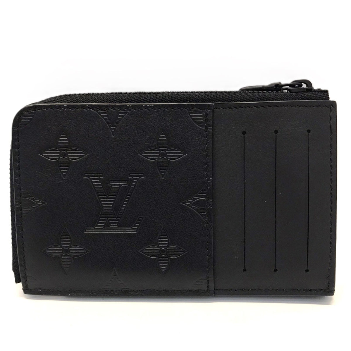 Louis Vuitton Monogram Shadow Black Noir Monogram Shadow Wallet (Bi-Fold) (Pre-Owned)