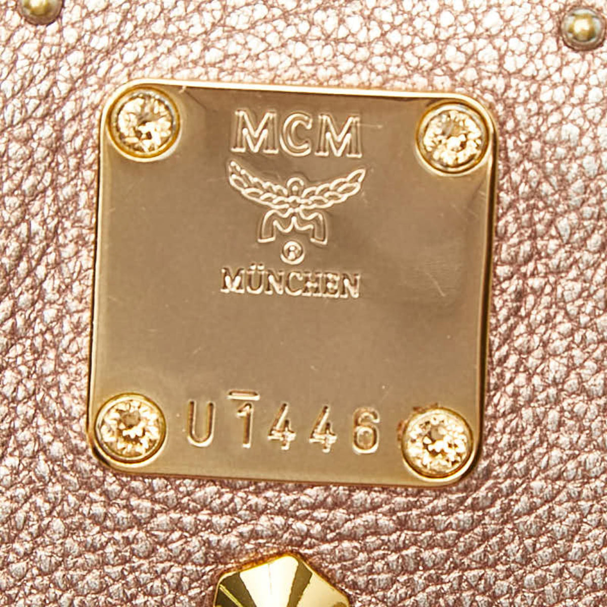 Mcm Pink Leather Backpack (Pre-Owned)