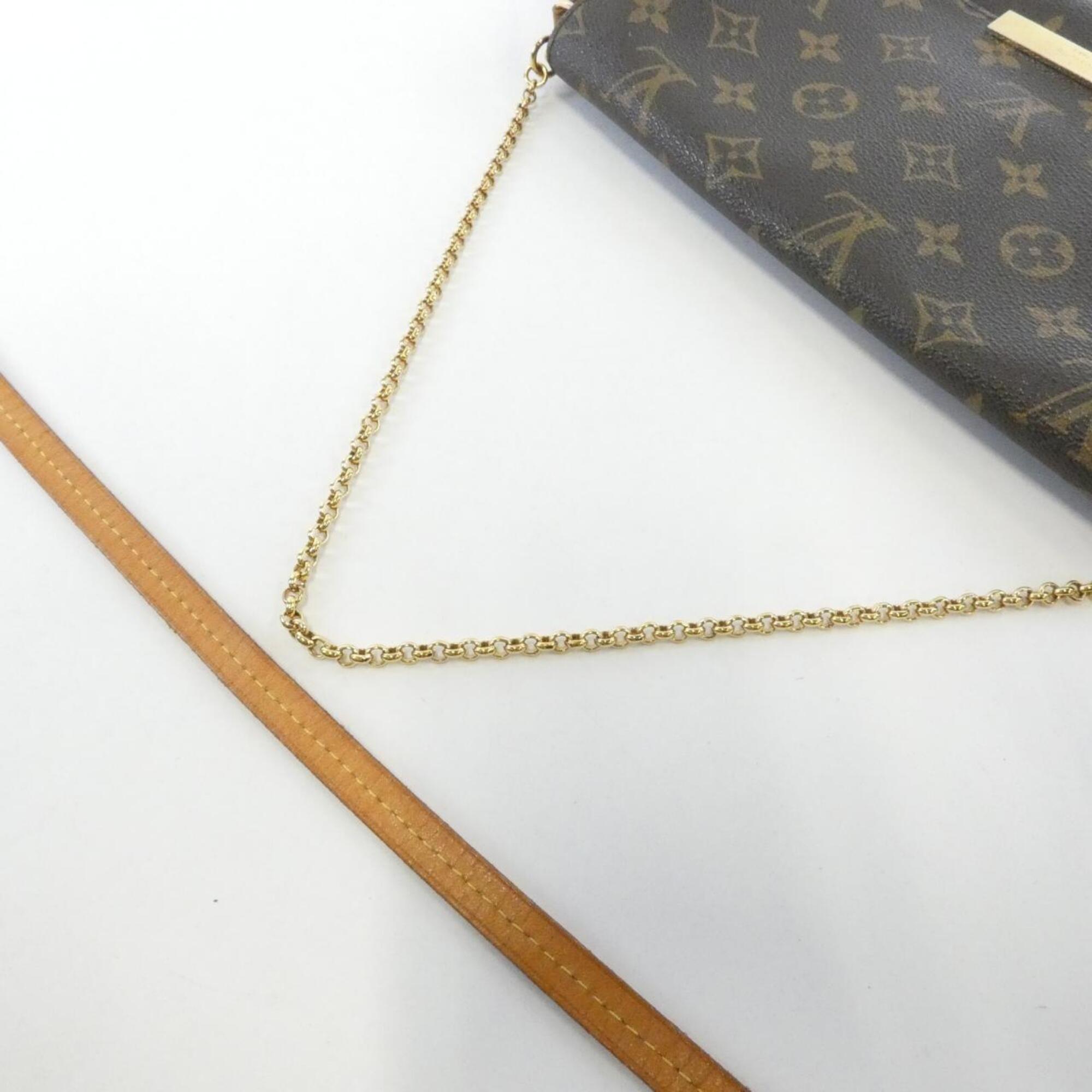 Louis Vuitton Marron Coated Canvas Shoulder Bag (Pre-Owned)