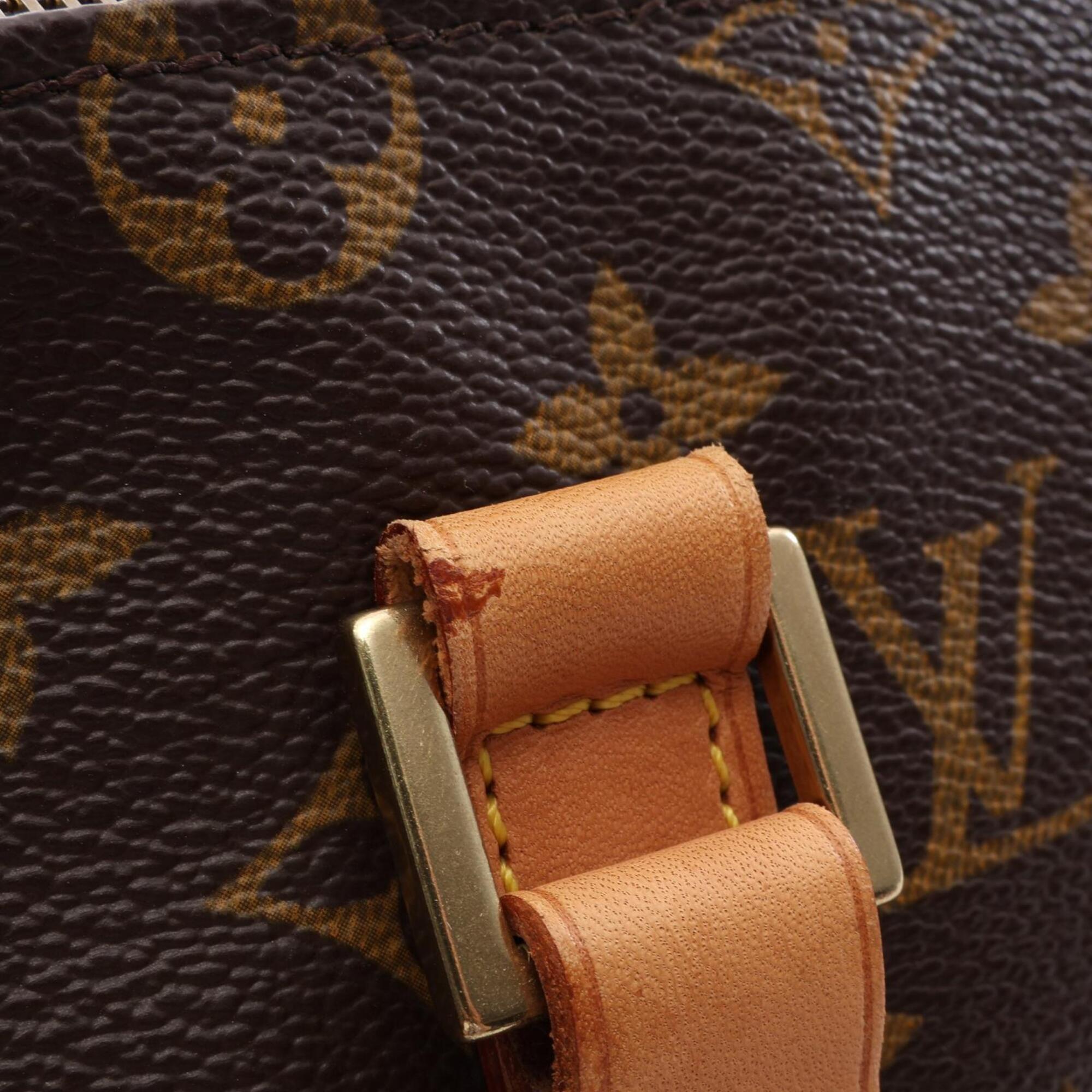 Louis Vuitton Brown Monogram Coated Canvas Pvc Monogram Leather Handbag Shoulder Bag (Pre-Owned)