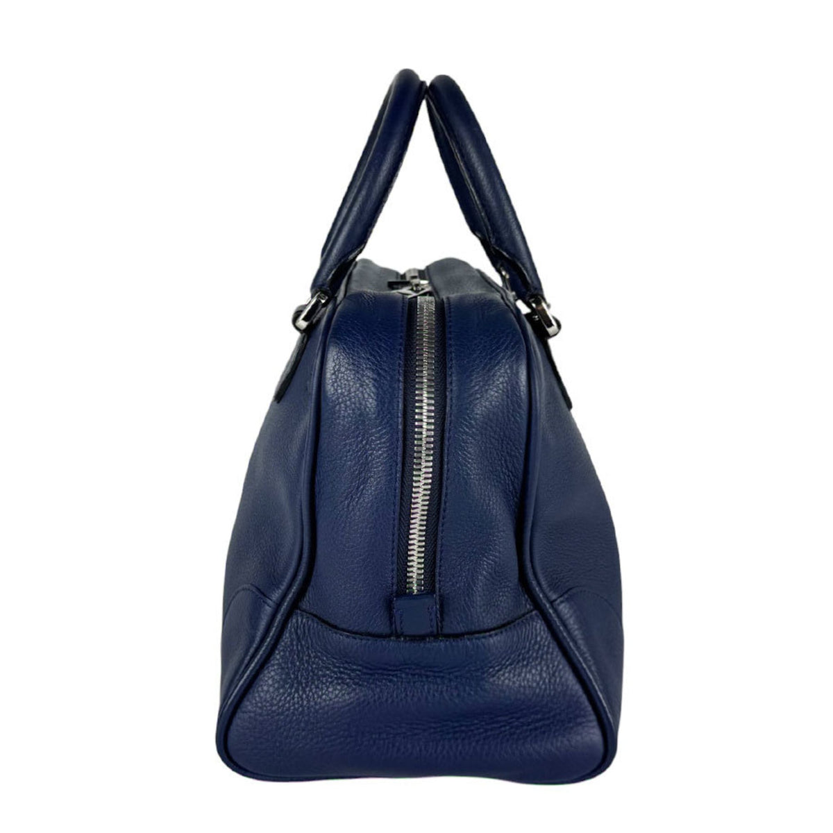 Loewe Navy Leather Handbag Shoulder Bag (Pre-Owned)