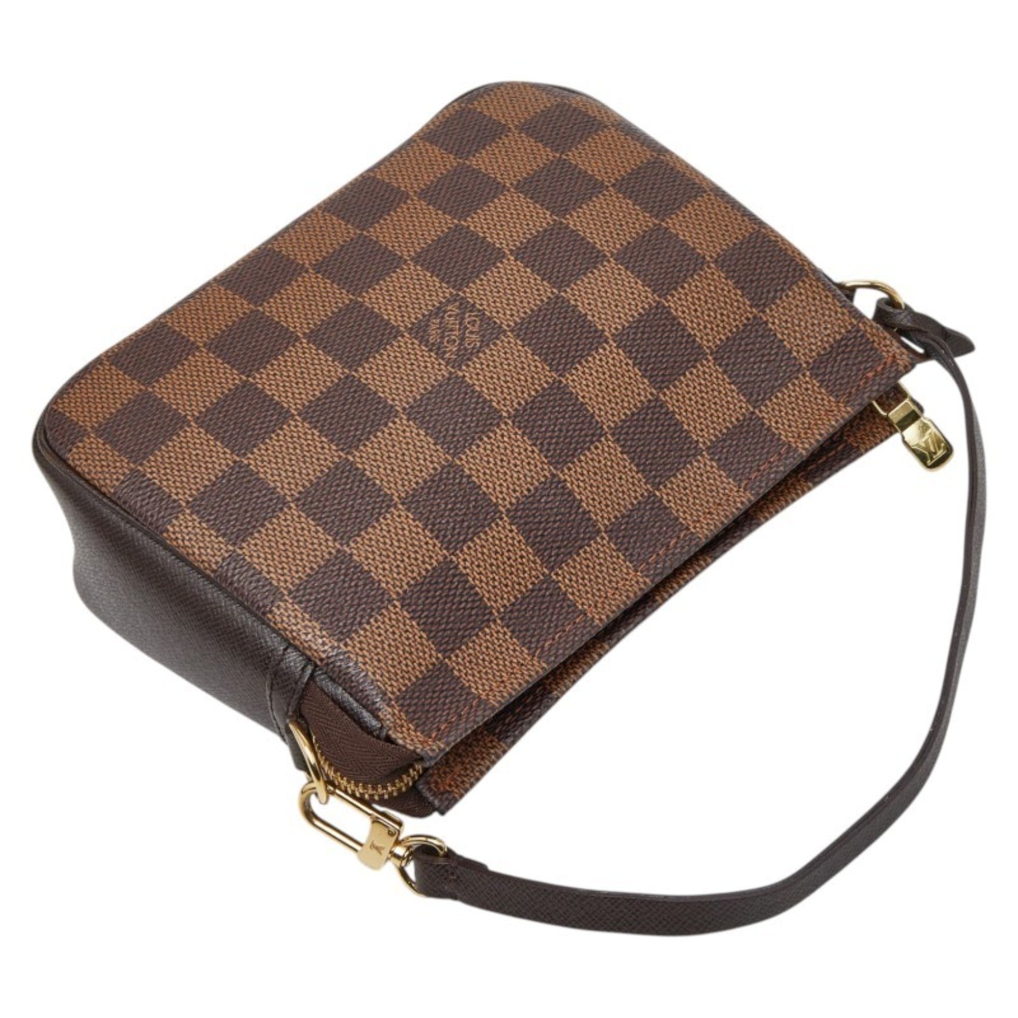 Louis Vuitton Damier Brown Damier Canvas Handbag Pouch (Pre-Owned)