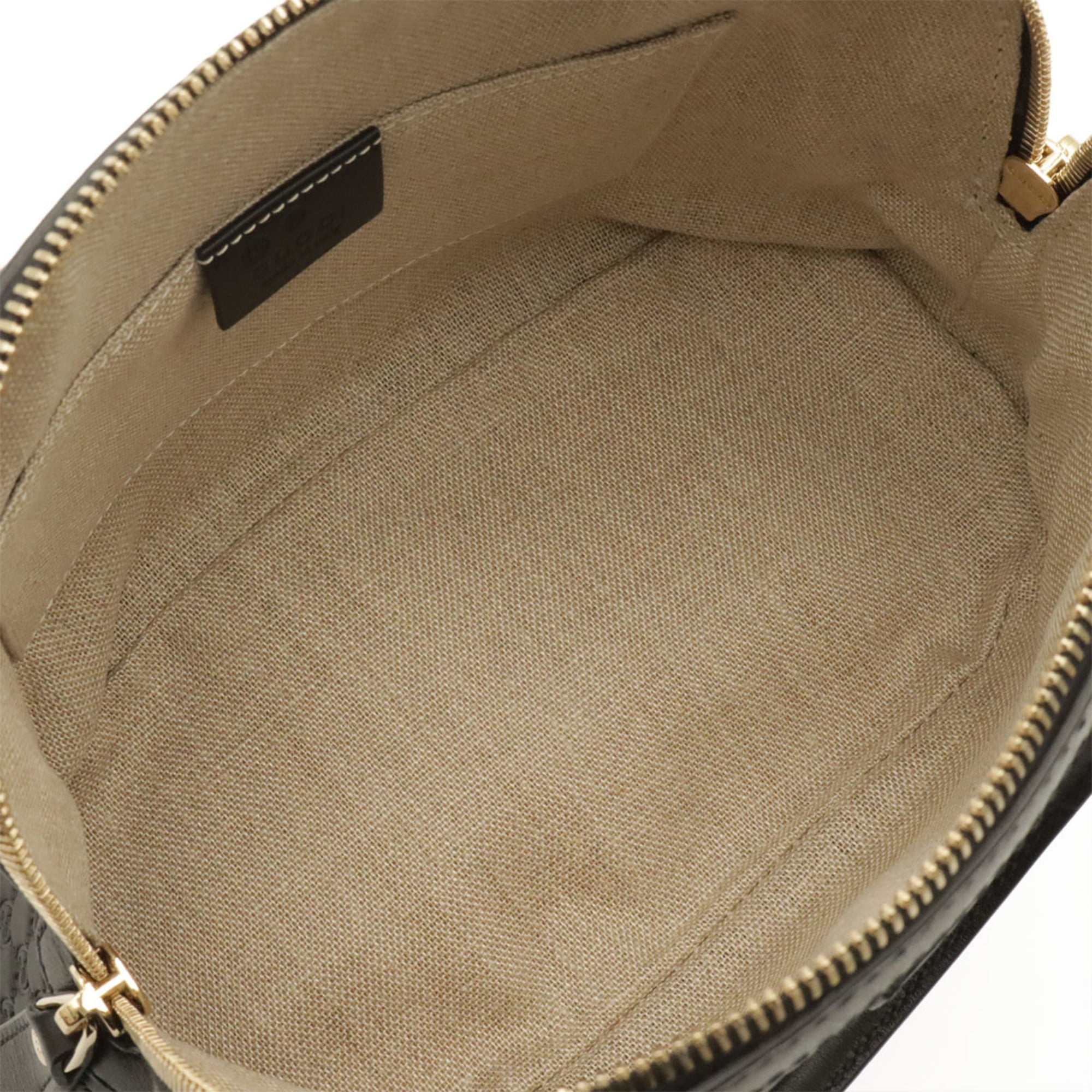 Gucci Black Leather Handbag Shoulder Bag (Pre-Owned)