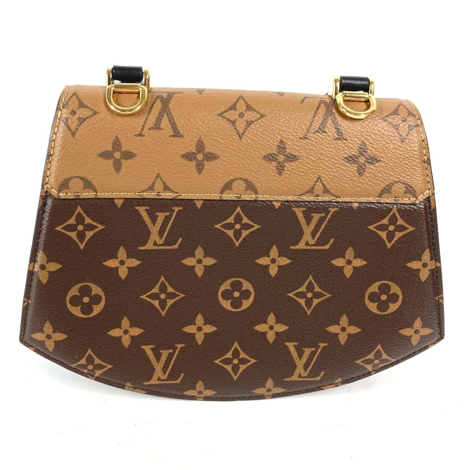 Louis Vuitton Beige Brown Monogram Reverse Monogram Reverse Handbag Shoulder Bag (Pre-Owned)