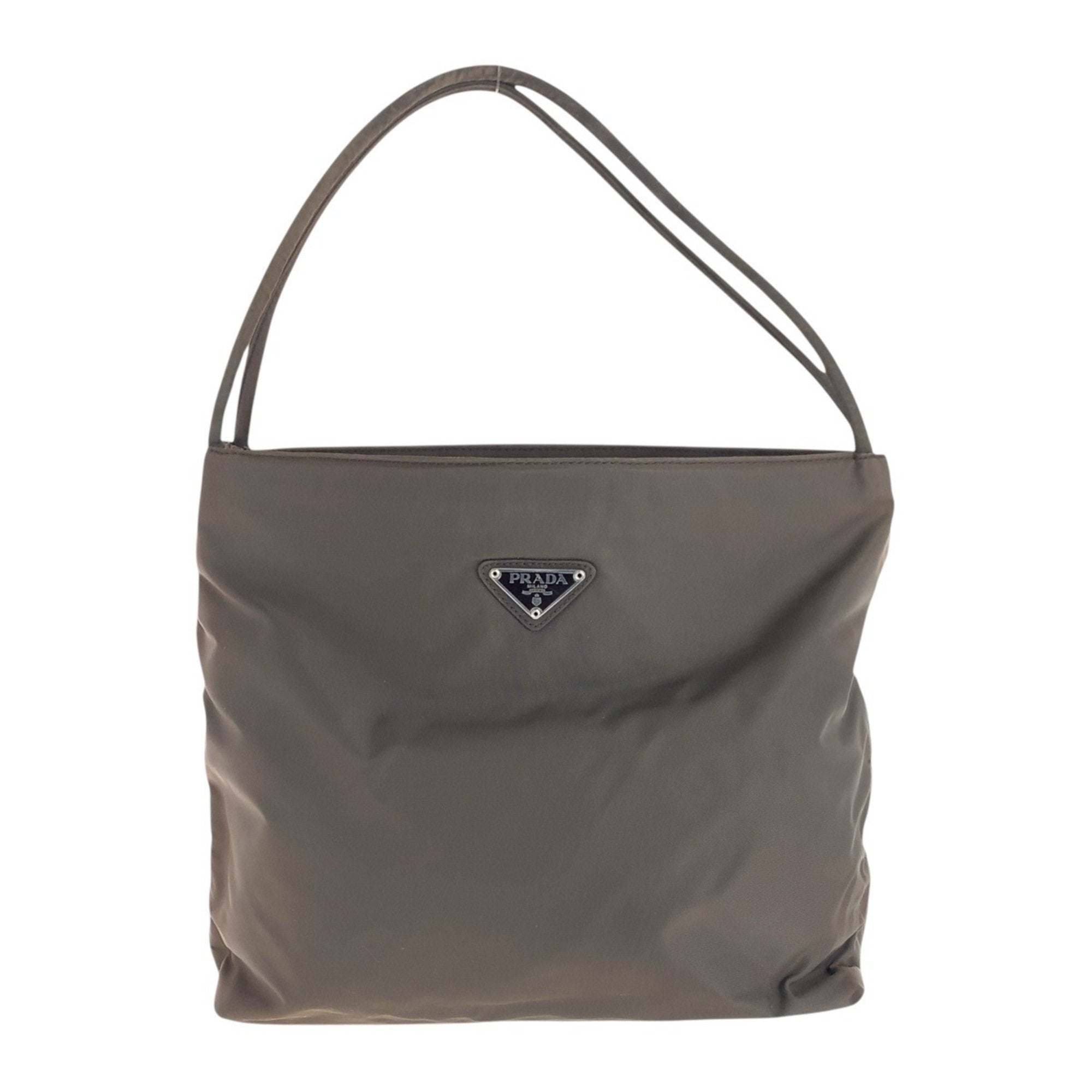 Prada Brown Nylon Shoulder Bag (Pre-Owned)