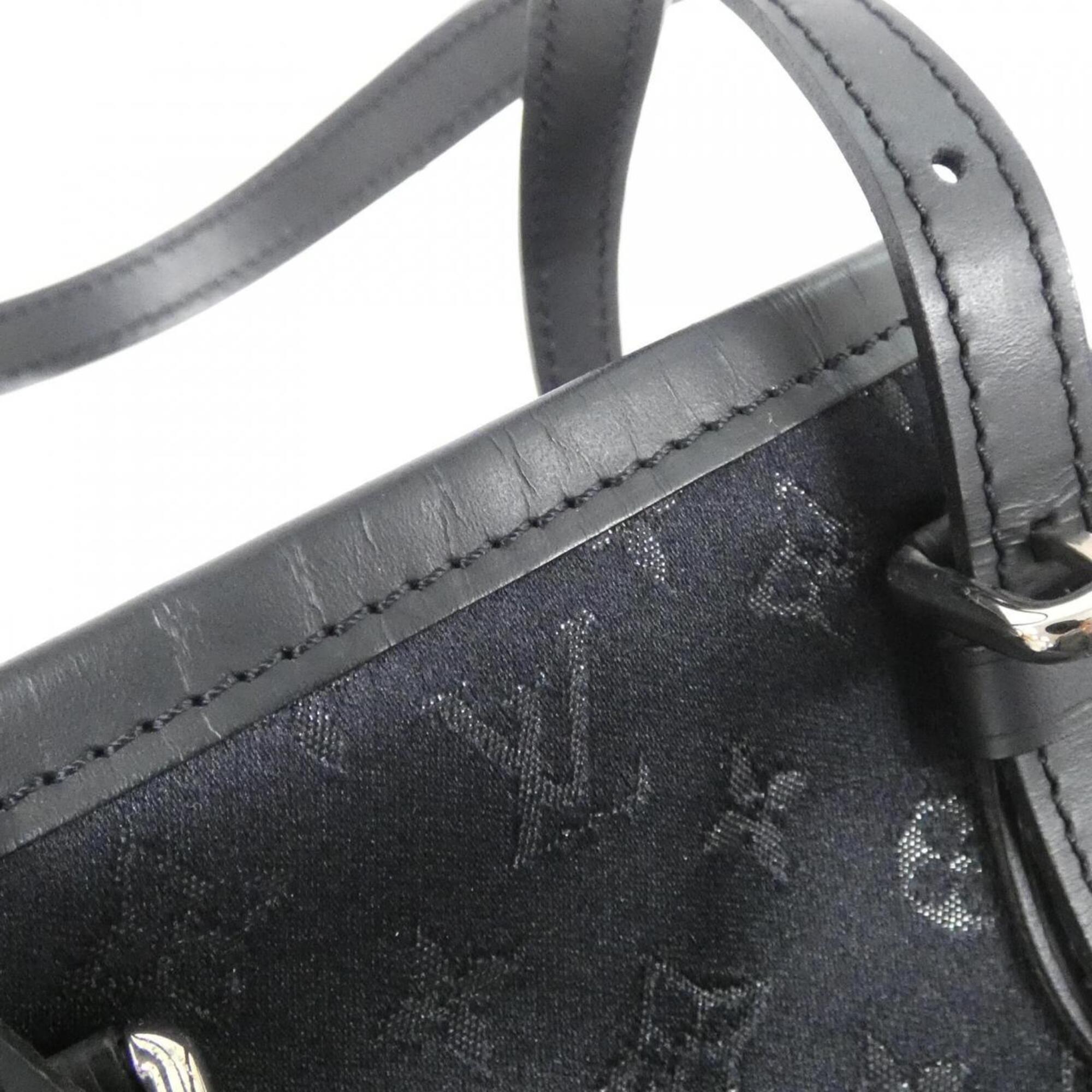 Louis Vuitton Black Satin Handbag (Pre-Owned)