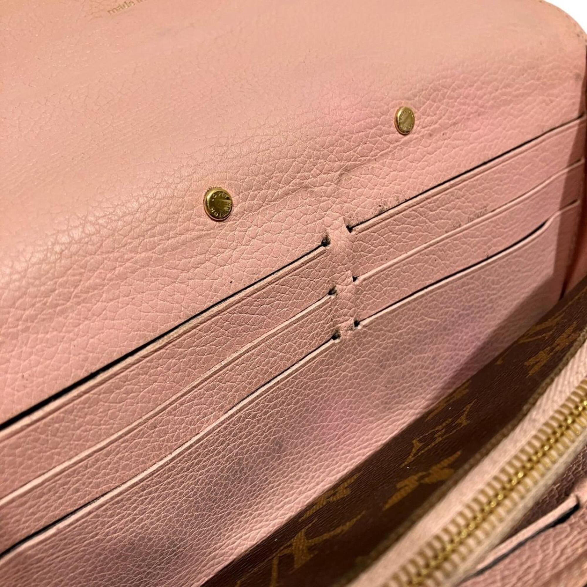 Louis Vuitton Brown Monogram Pink Monogram Coin Purse/Coin Case (Pre-Owned)