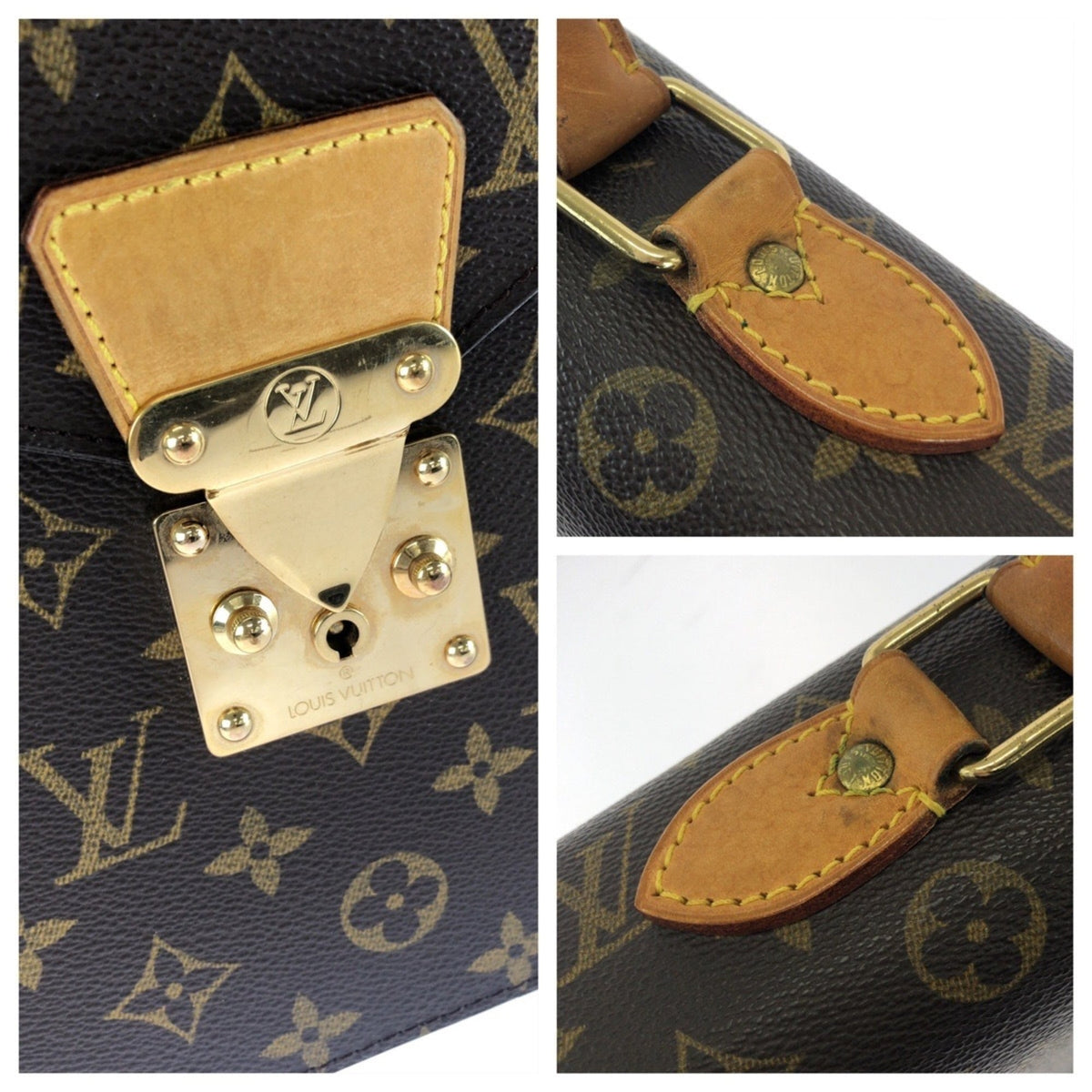 Louis Vuitton Brown Monogram Pvc Leather Briefcase (Pre-Owned)