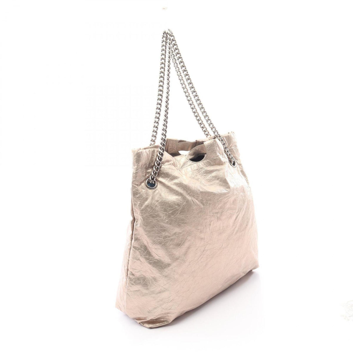 Balenciaga Gold Leather Handbag Tote Bag (Pre-Owned)