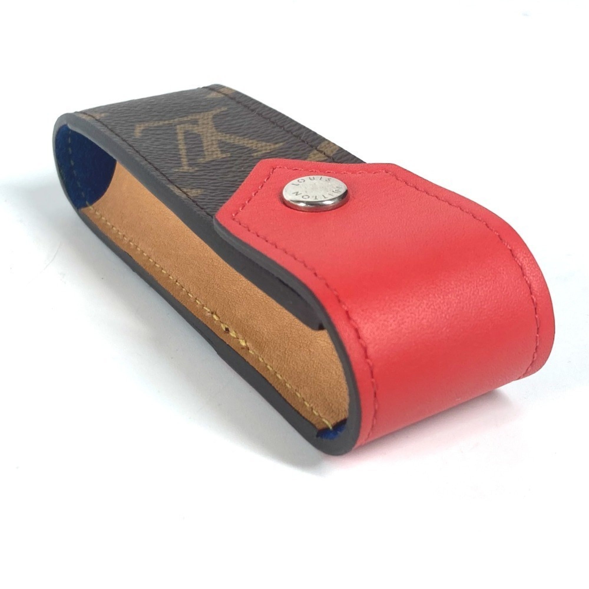 Louis Vuitton Brown Red Color Monogram Pouch (Pre-Owned)