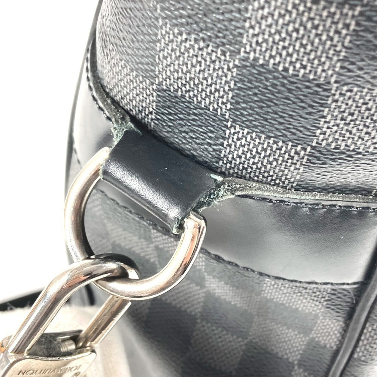 Louis Vuitton Black Damier Graphite Canvas Shoulder Bag Tote Bag (Pre-Owned)