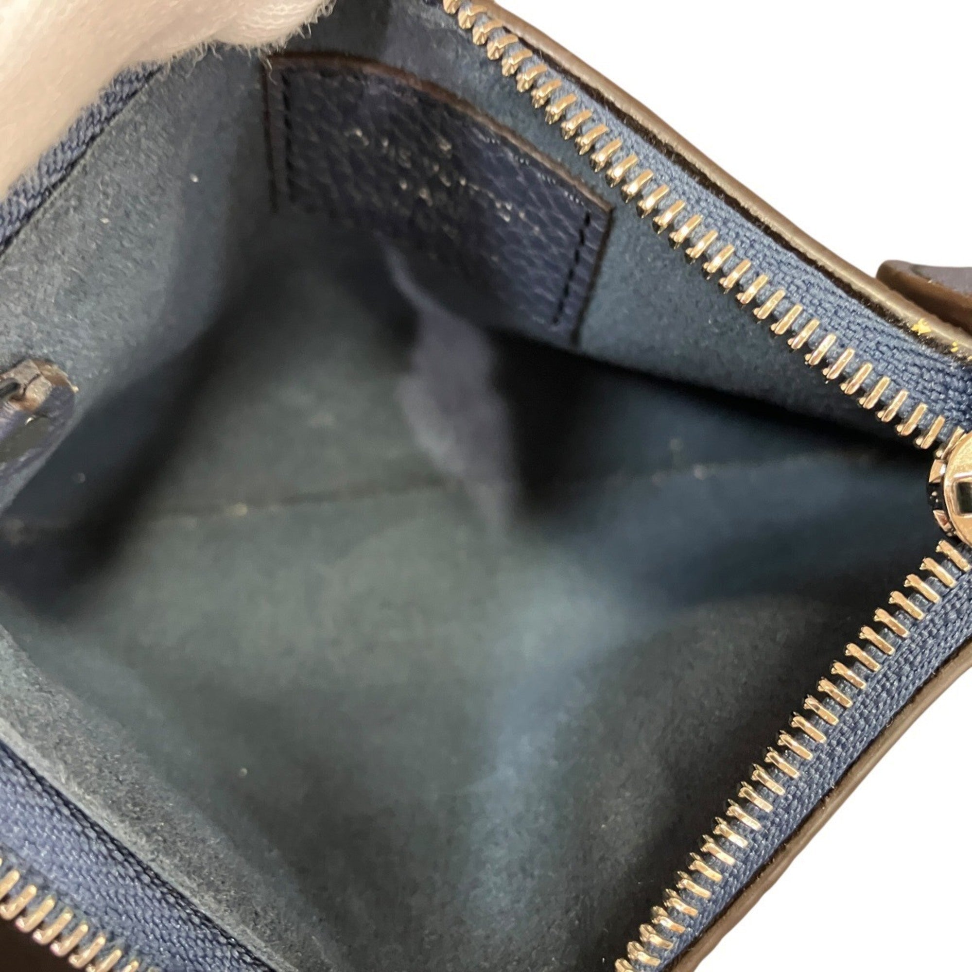 Louis Vuitton Navy Mahina Leather Leather Coin Purse/Coin Case (Pre-Owned)