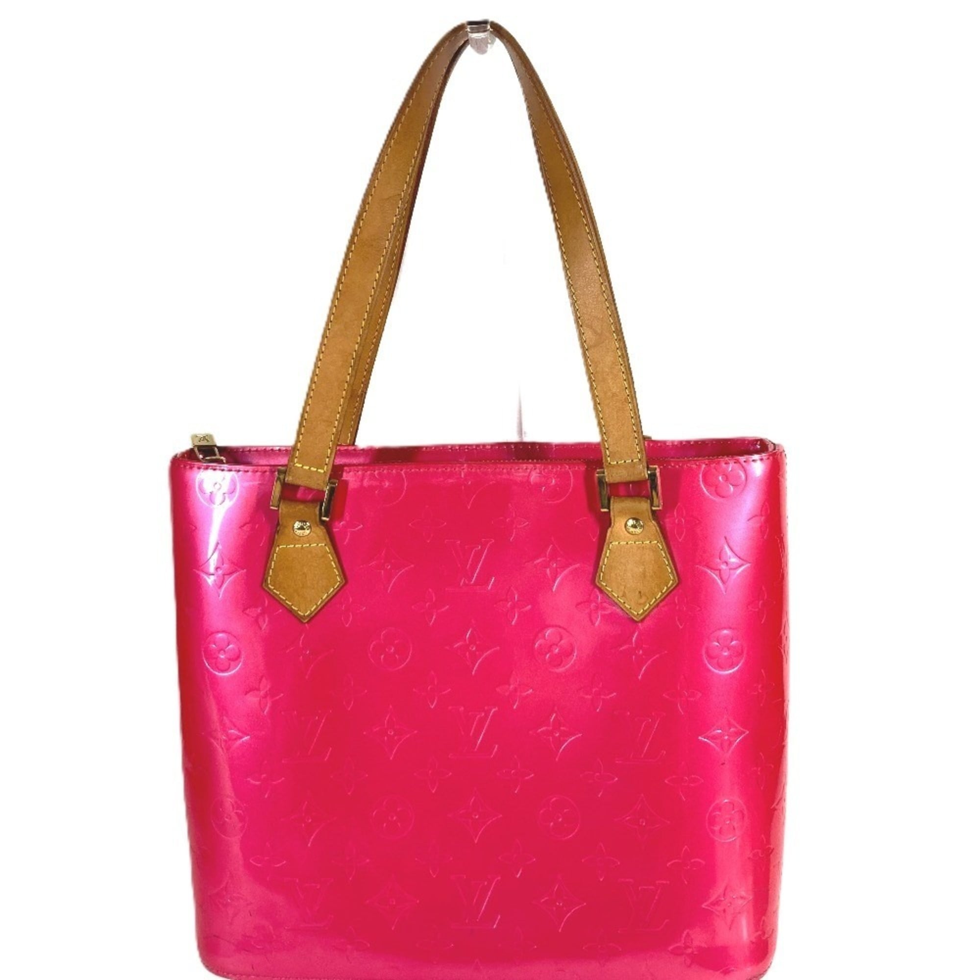 Louis Vuitton Fuchsia Pink Galle Pink Monogram Vernis Handbag Shoulder Bag Tote Bag (Pre-Owned)
