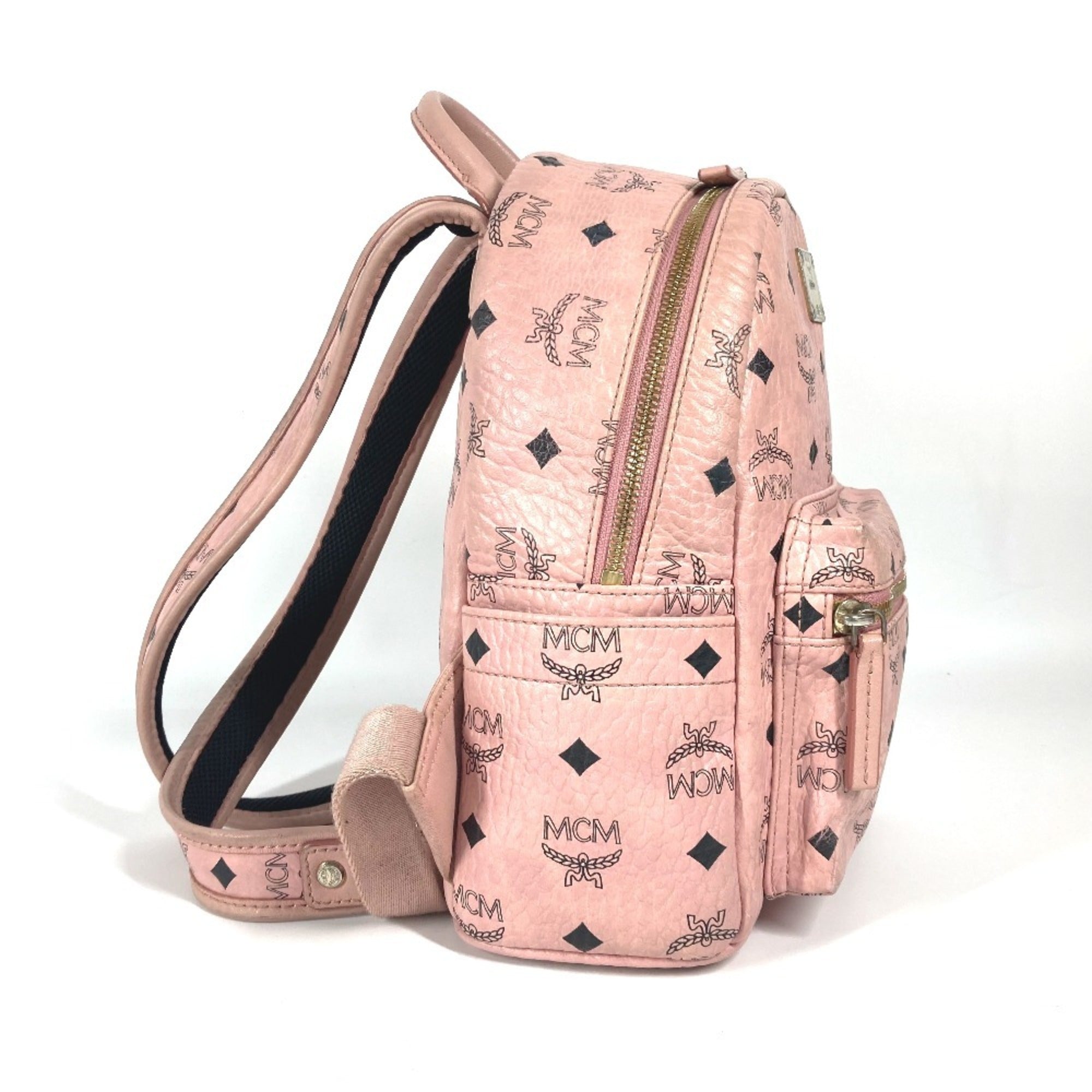 Mcm Pink Leather Backpack (Pre-Owned)