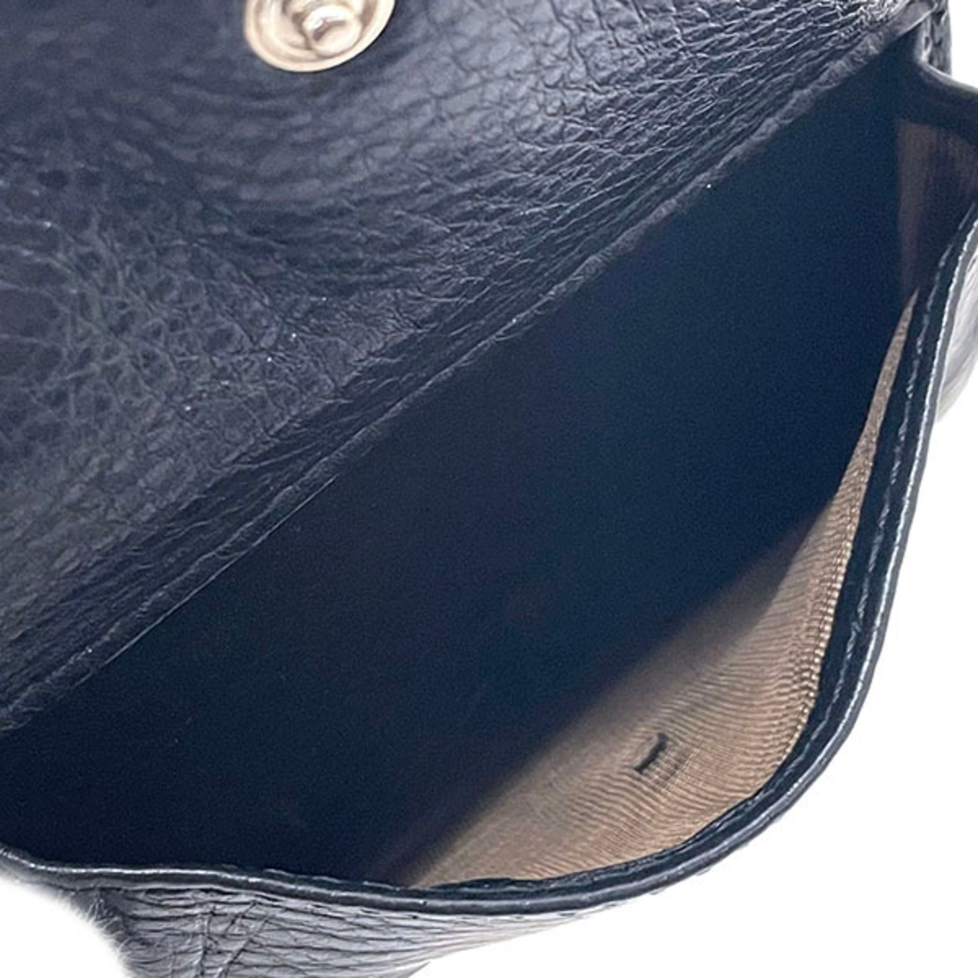 Chloé Black Leather Wallet (Bi-Fold) (Pre-Owned)