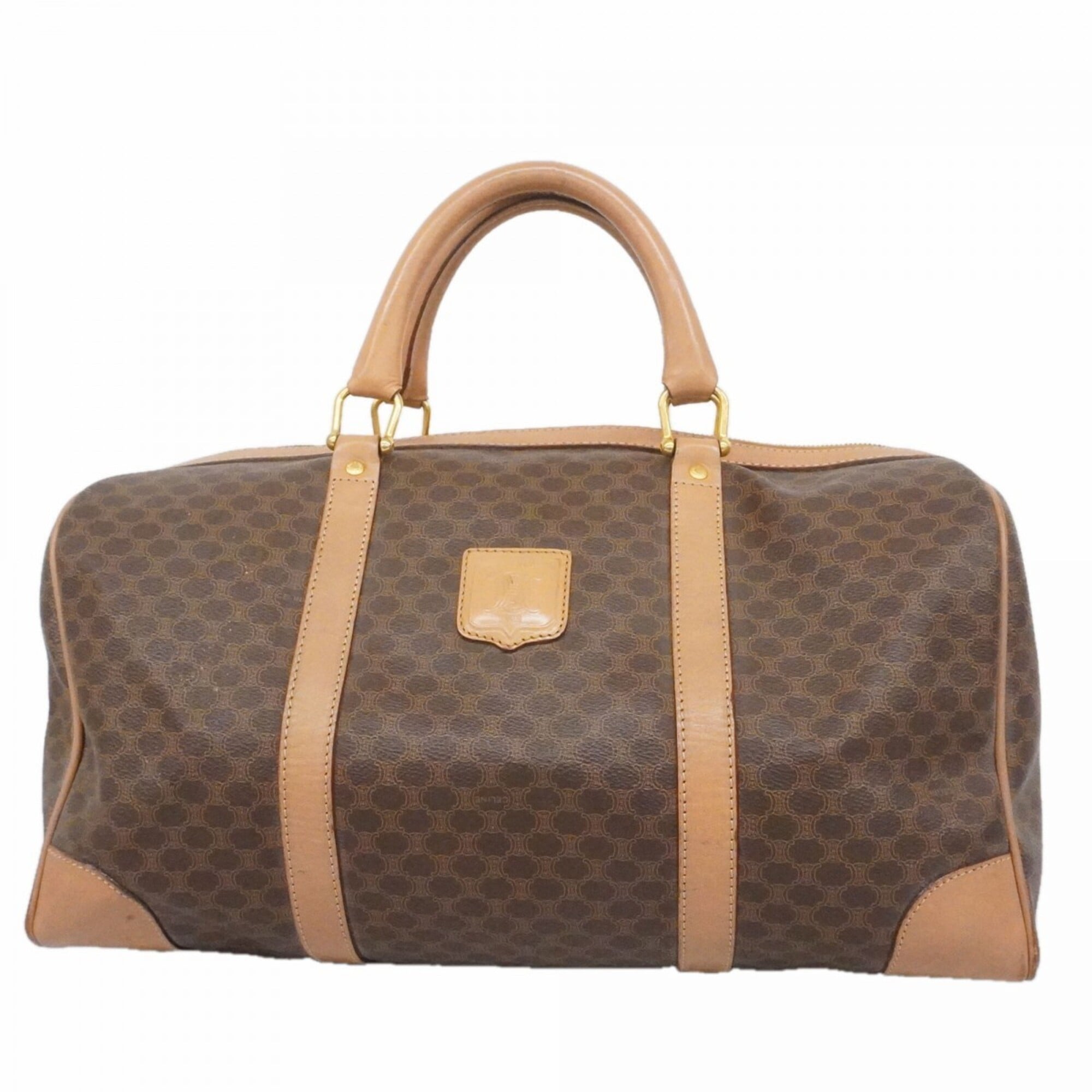 Celine Brown Pvc Boston Bag (Pre-Owned)