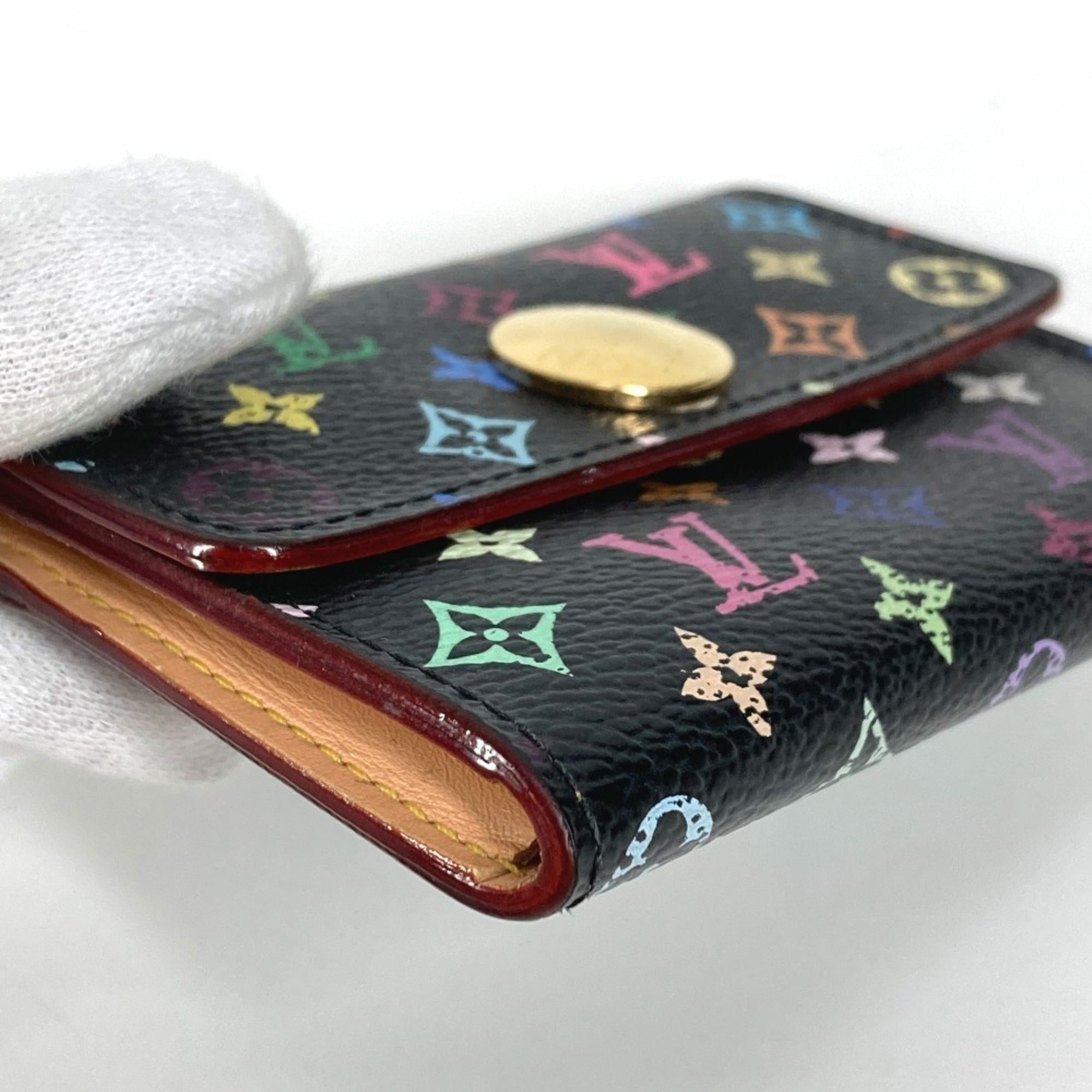 Louis Vuitton Black Noir Monogram Multicolore Coin Purse/Coin Case (Pre-Owned)