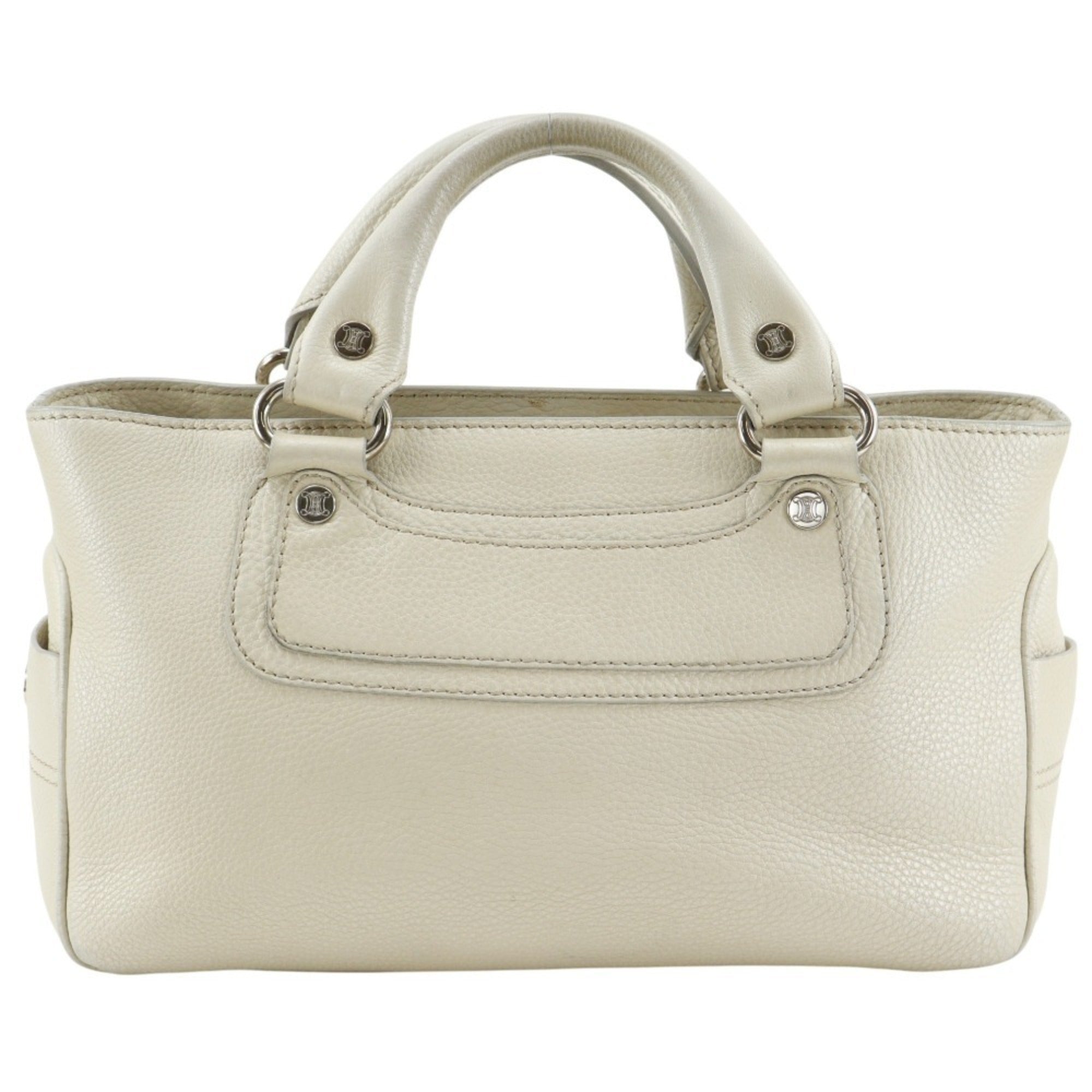 Celine Ivory Leather Handbag (Pre-Owned)