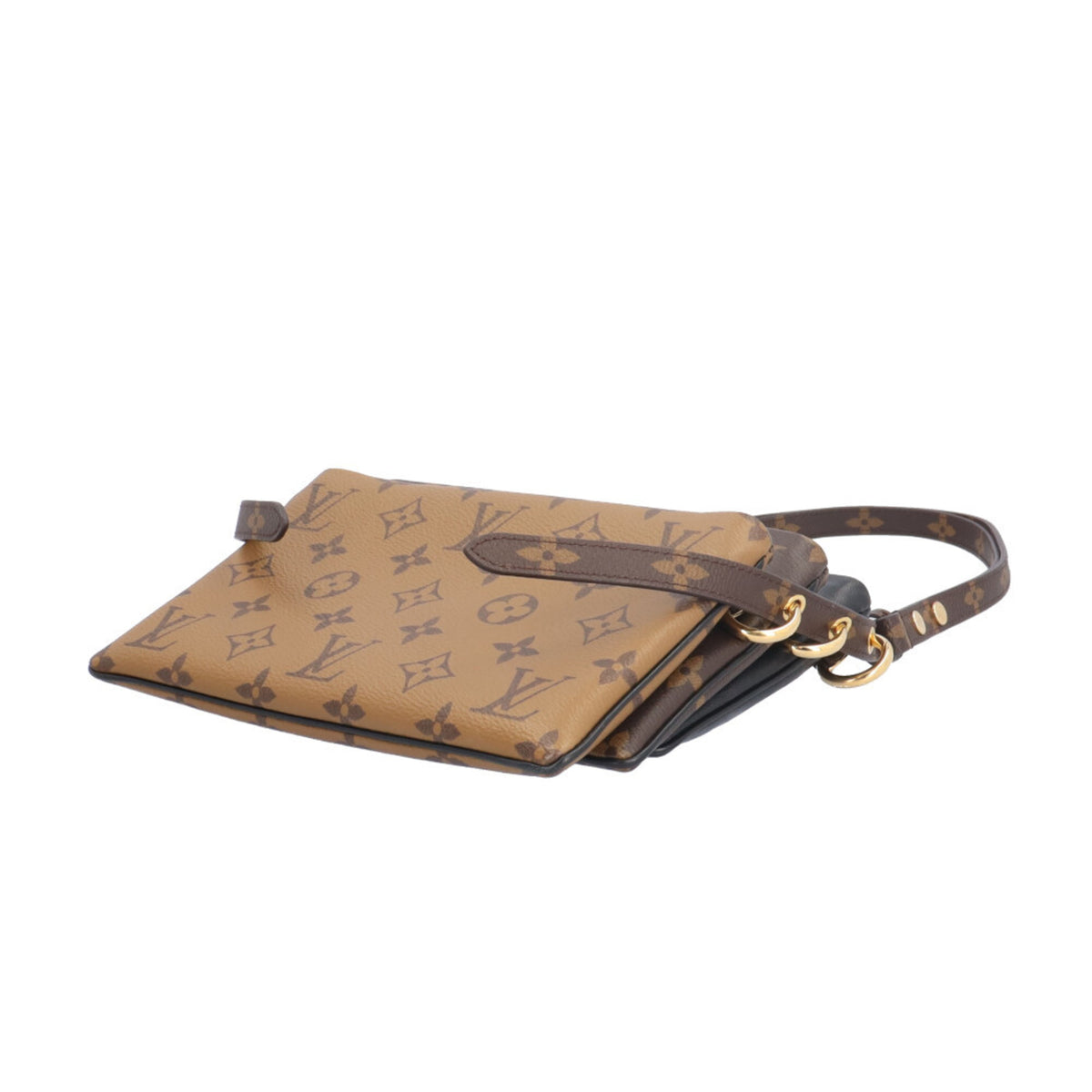 Louis Vuitton Monogram Brown Monogram Monogram Reverse Monogram Monogram Reverse Pochette Shoulder Bag (Pre-Owned)
