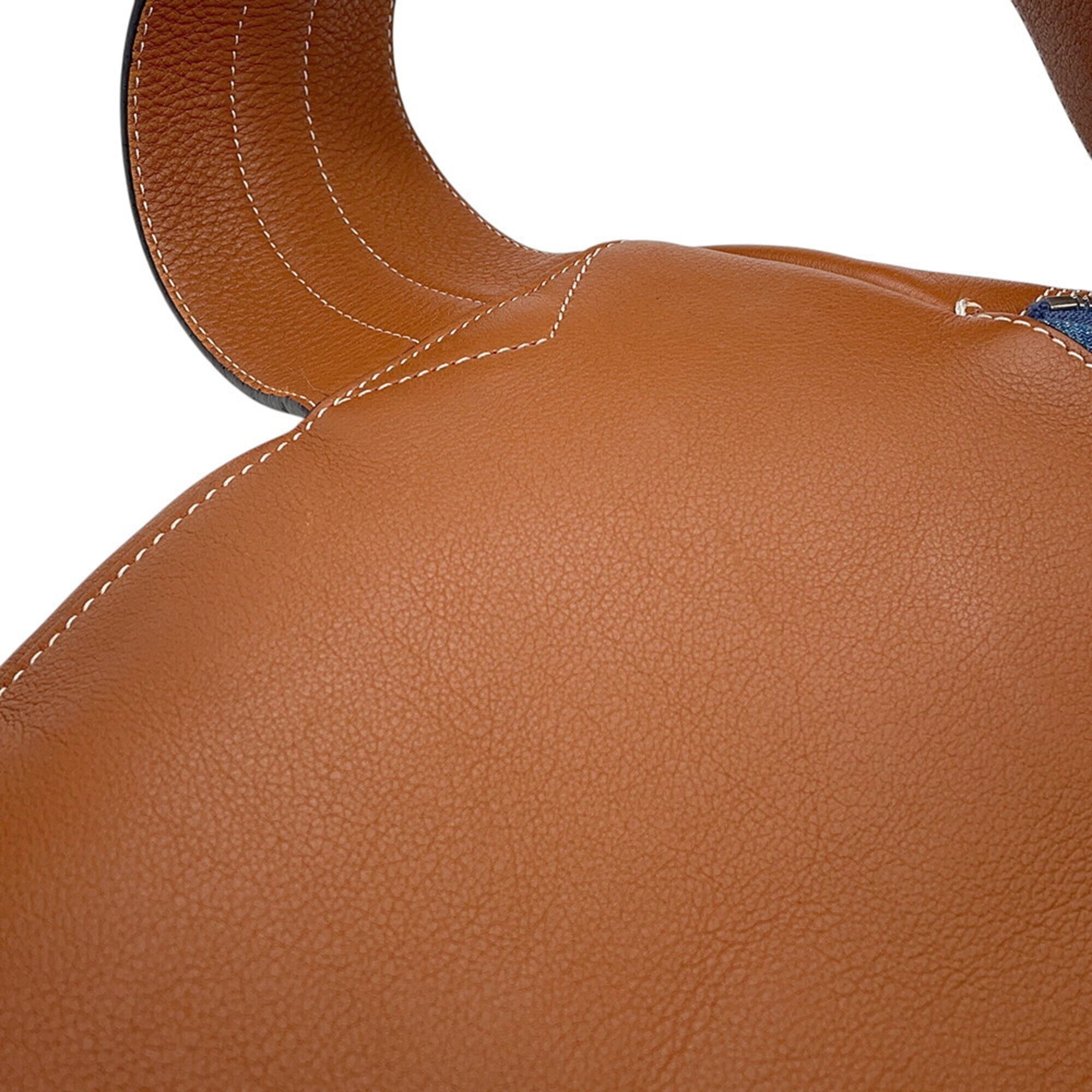 Loewe Blue Denim Leather Backpack (Pre-Owned)