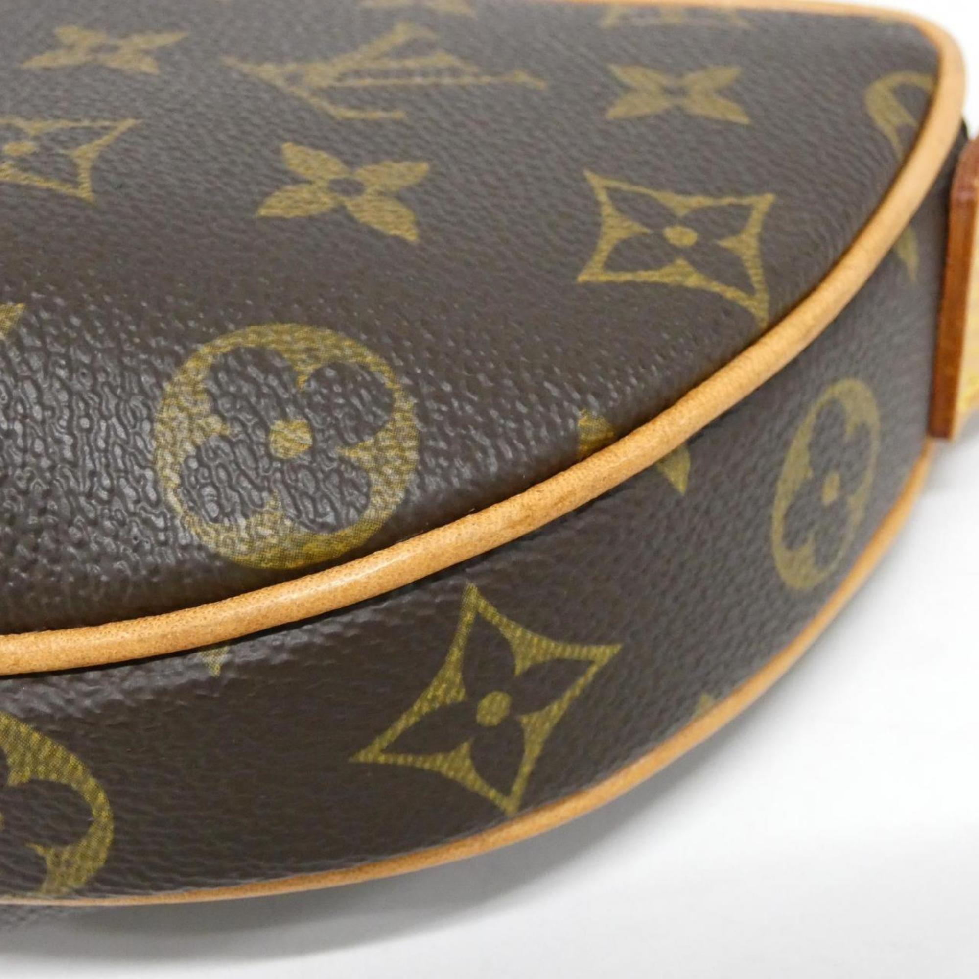 Louis Vuitton Marron Coated Canvas Pochette Shoulder Bag (Pre-Owned)