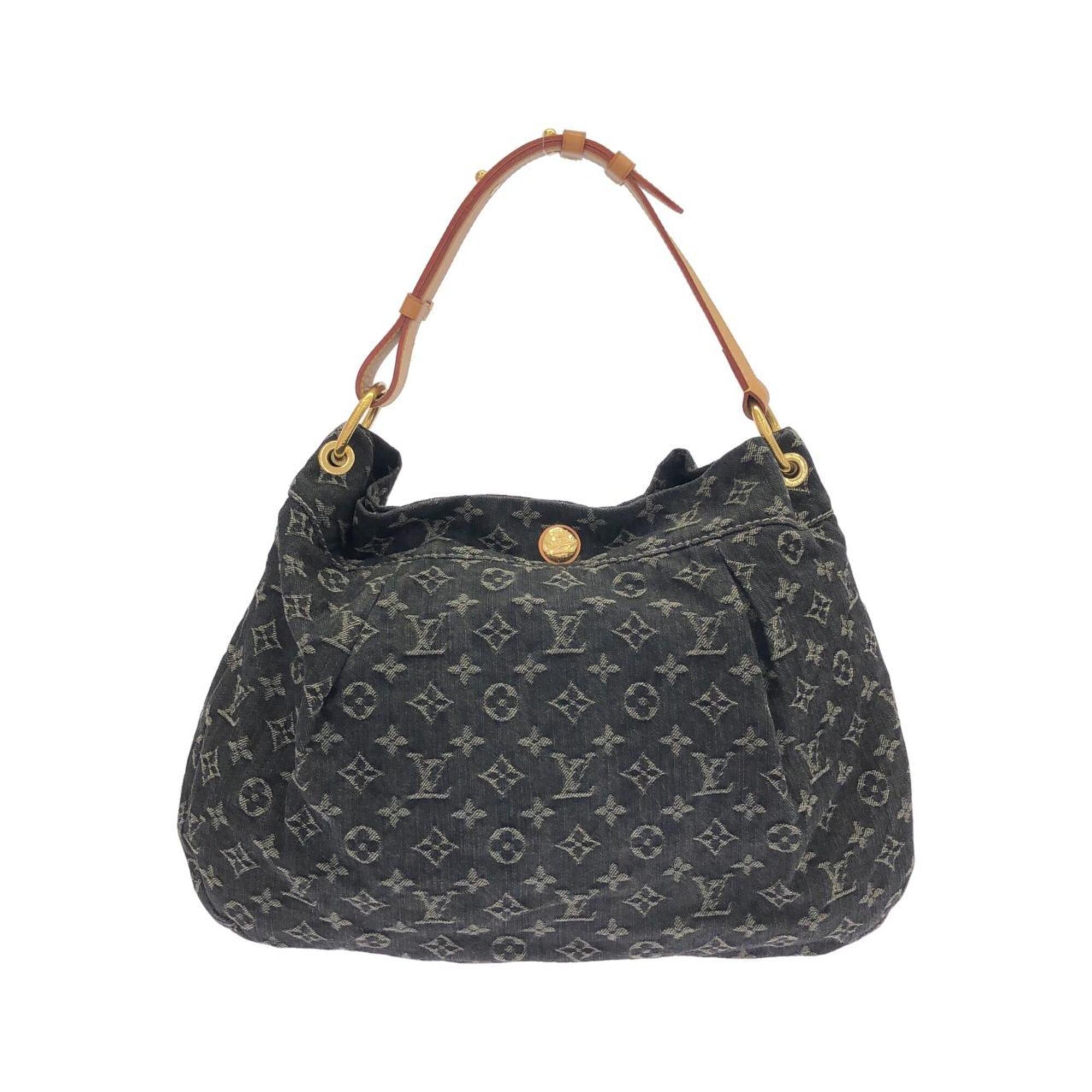 Louis Vuitton Black Monogram Denim Shoulder Bag (Pre-Owned)