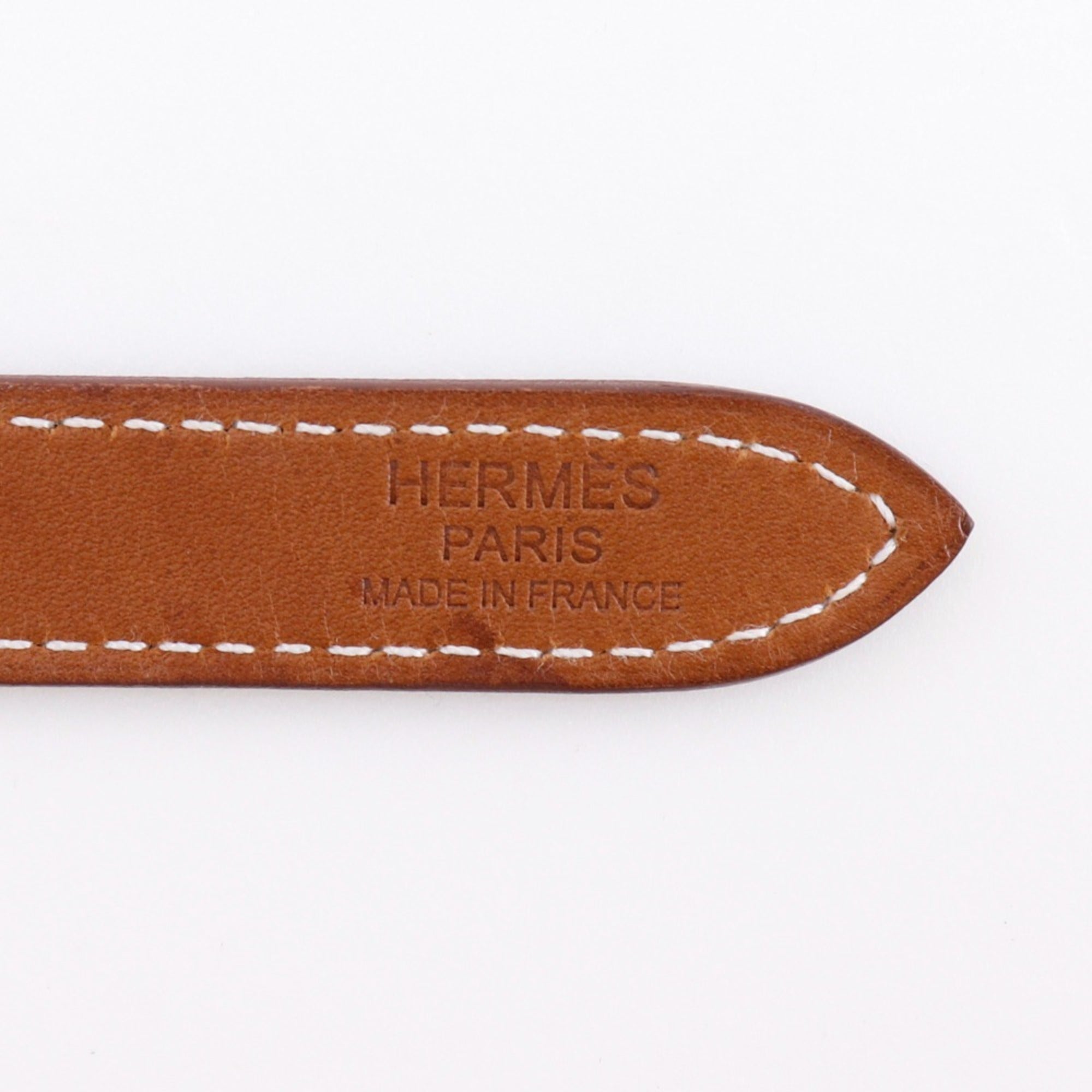 Hermes Orange Silk Shoulder Bag (Pre-Owned)