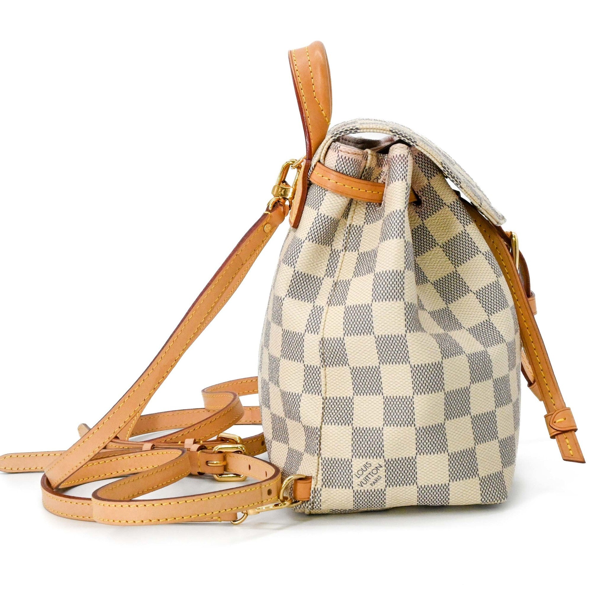 Louis Vuitton Damier Azur White Damier Azur Backpack (Pre-Owned)