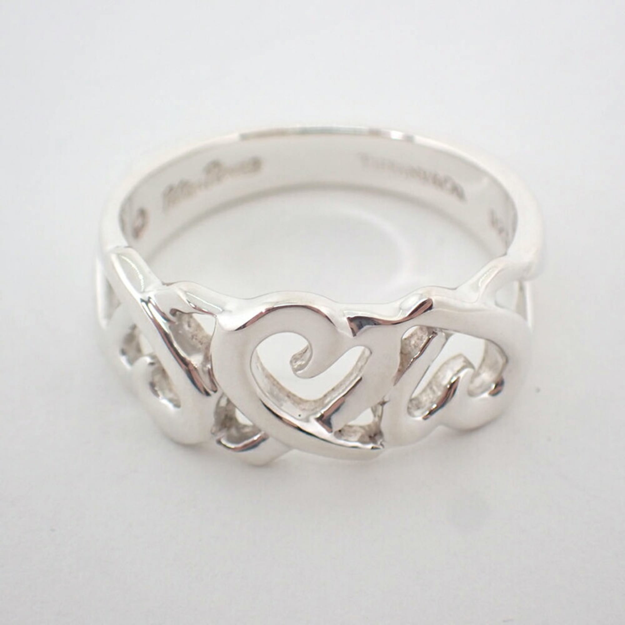 Tiffany Sterling Silver 925 Band Ring (Pre-Owned)