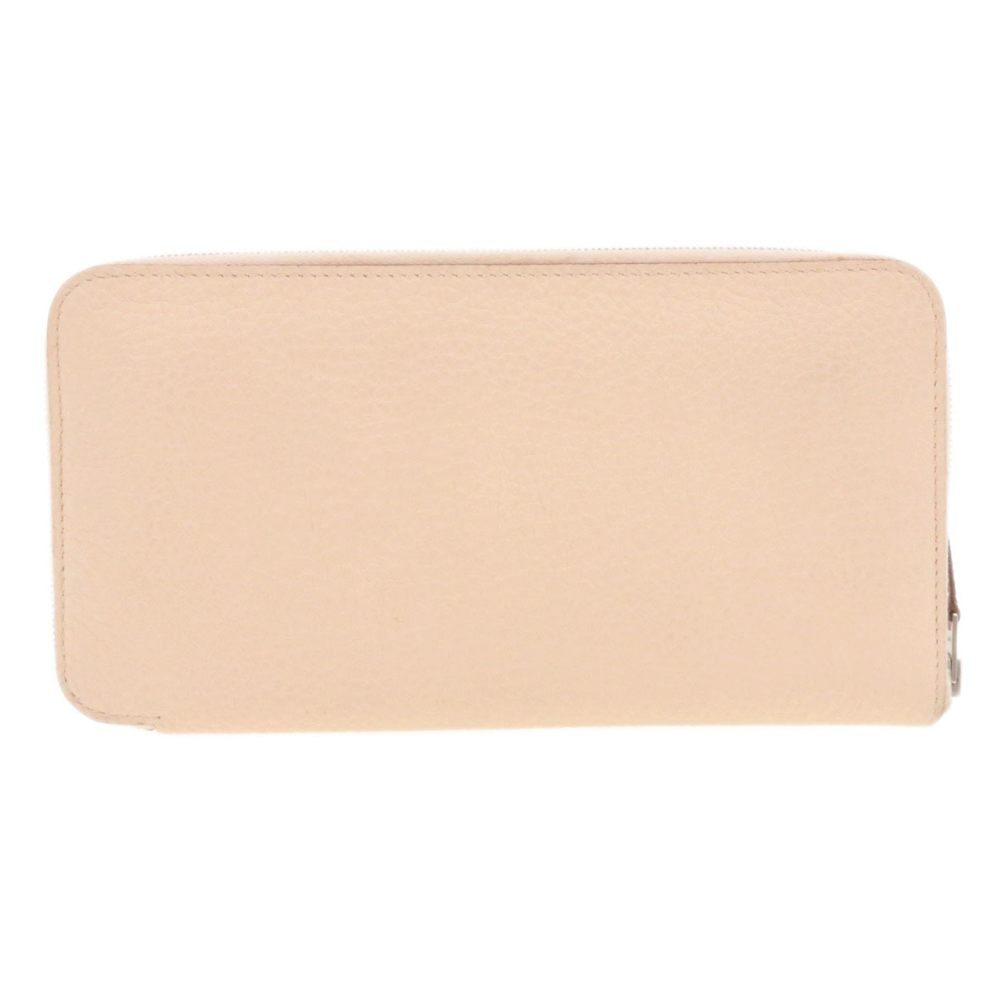 Hermes Pink Togo Leather Long Wallet (Bi-Fold) (Pre-Owned)