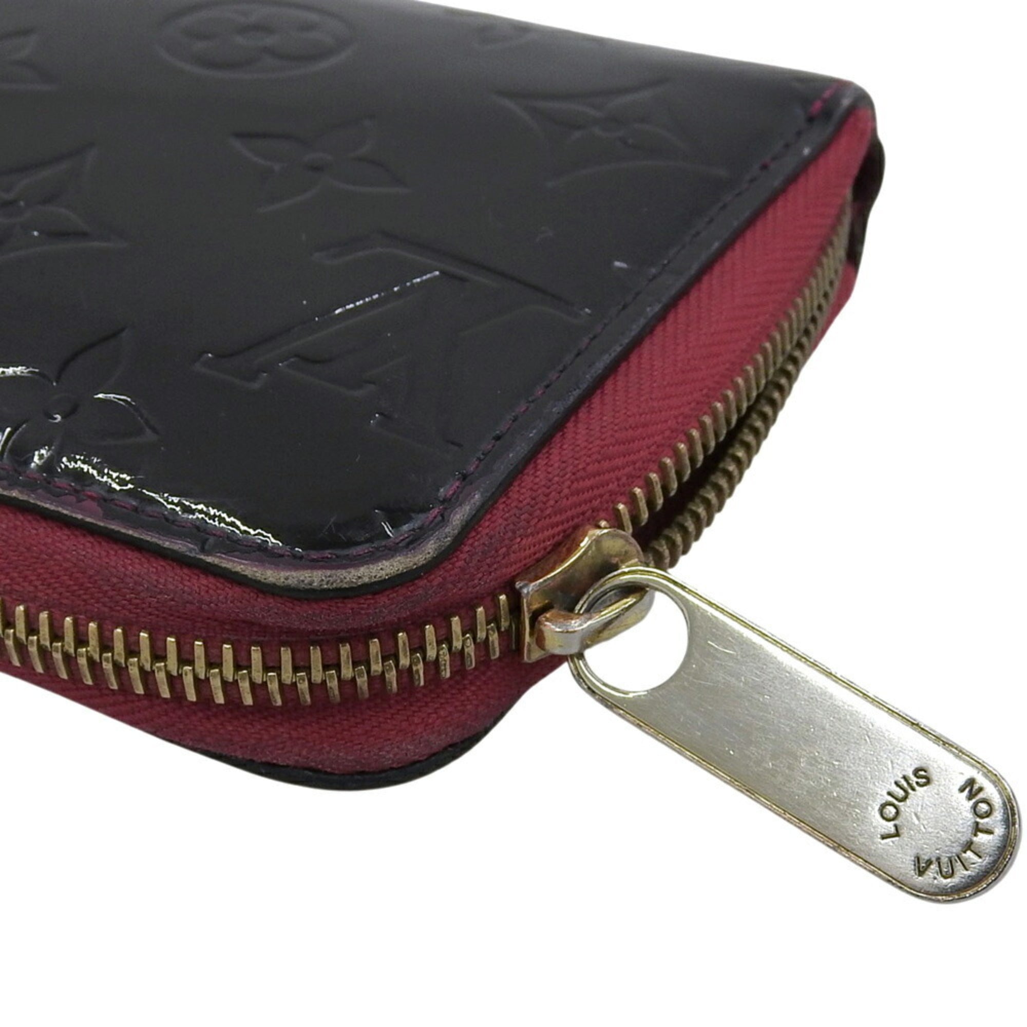Louis Vuitton Black Pink Leather Long Wallet (Bi-Fold) (Pre-Owned)