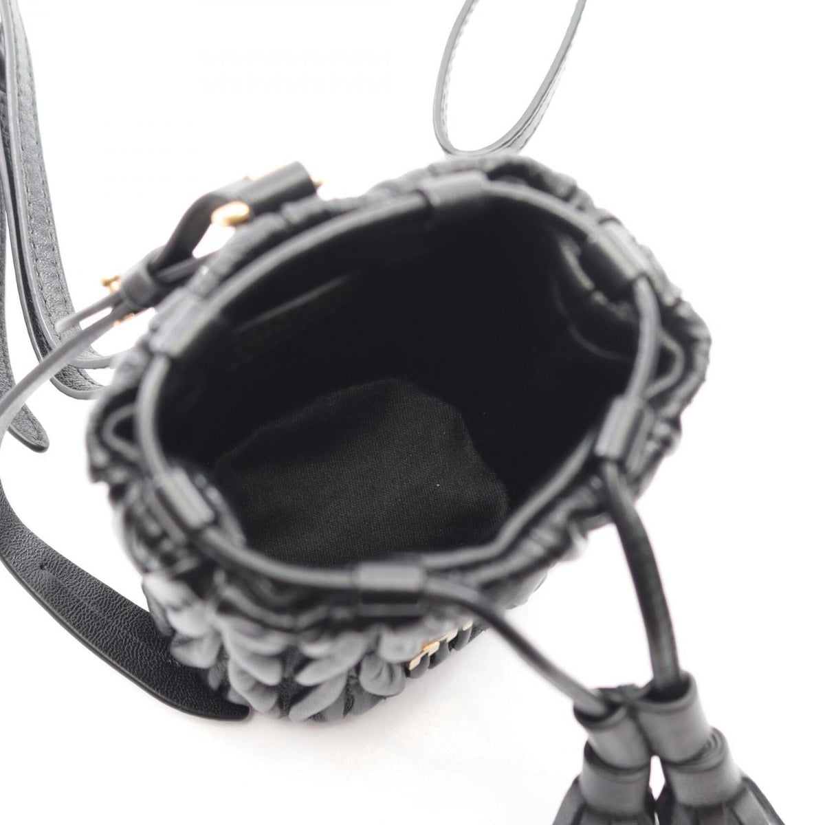 Miu Miu Black Leather Handbag Shoulder Bag (Pre-Owned)