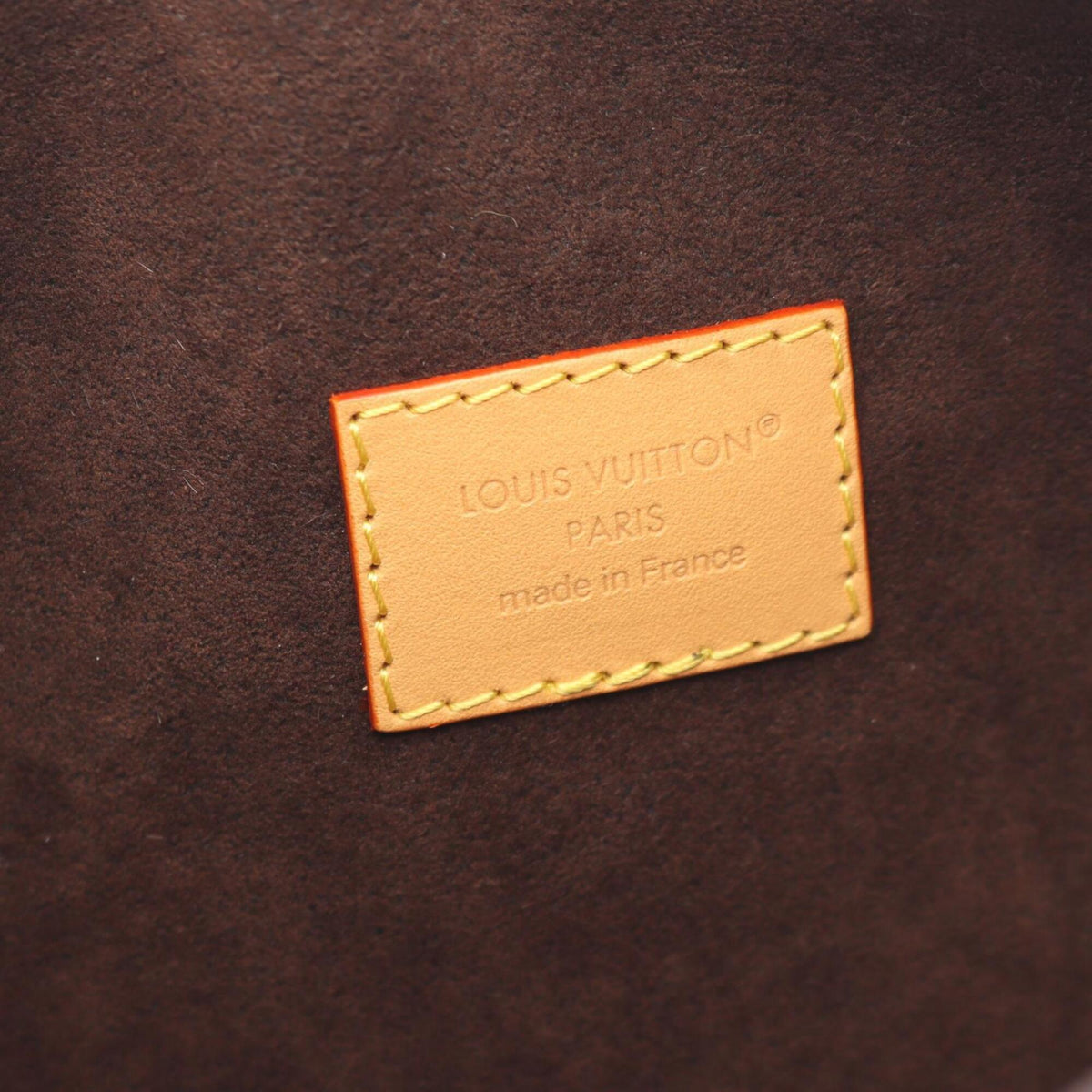 Louis Vuitton Brown Monogram Coated Canvas Leather Handbag Pochette (Pre-Owned)