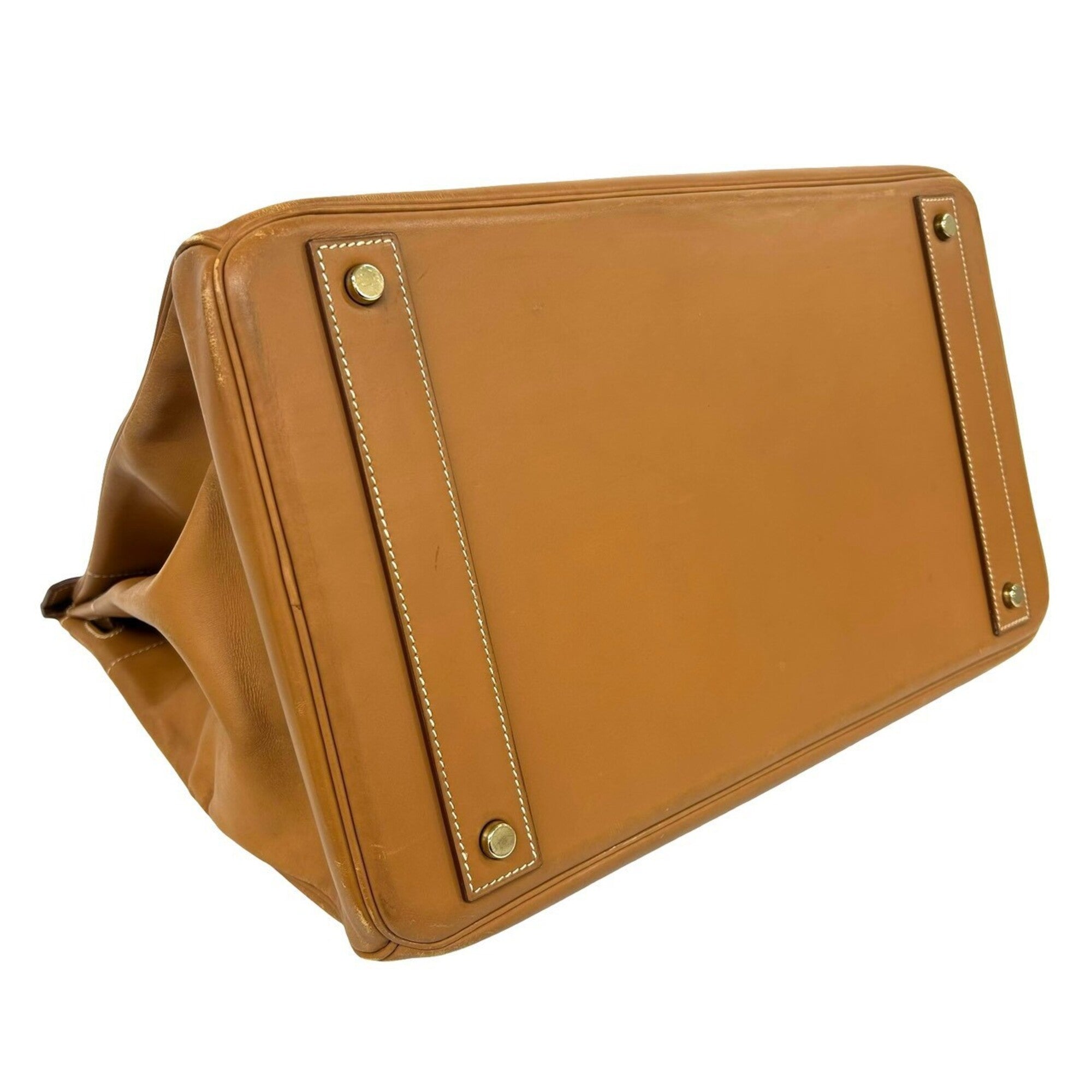 Hermes Brown Vache Leather Handbag (Pre-Owned)