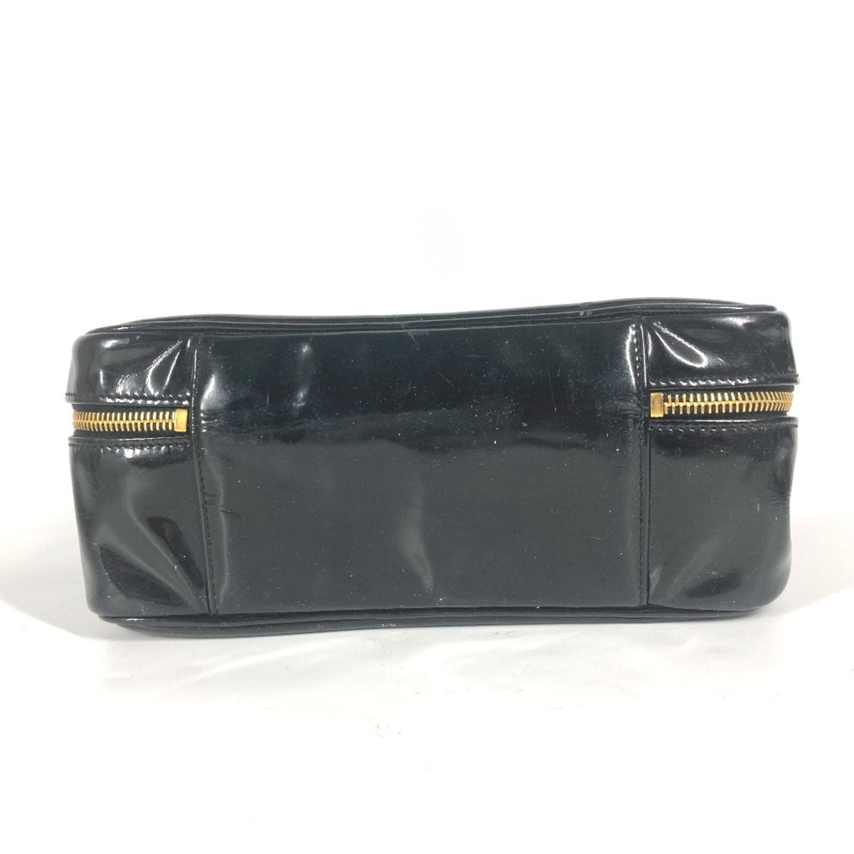 Chanel Black Leather Handbag Vanity Bag (Pre-Owned)