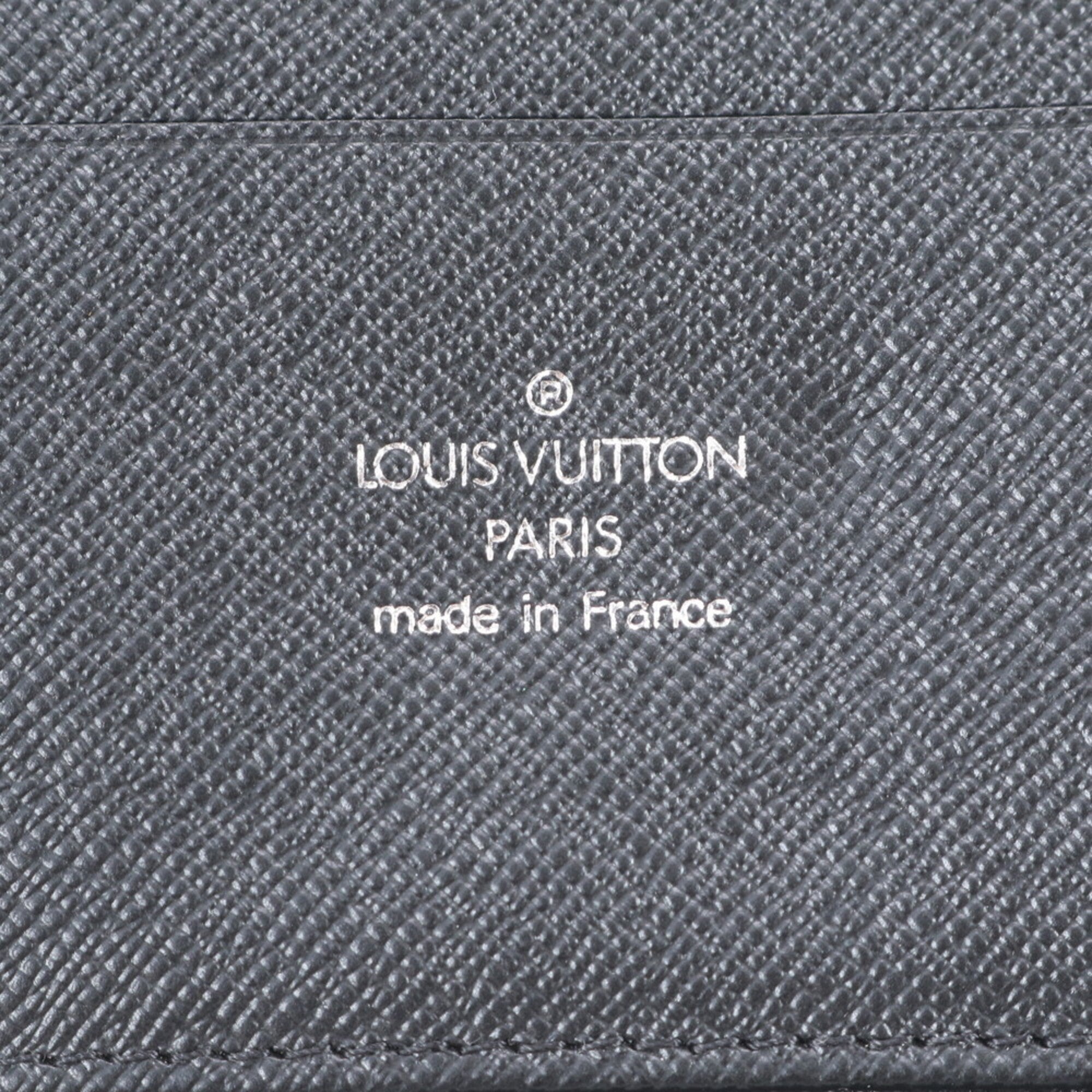 Louis Vuitton Ardoise Leather Long Wallet (Bi-Fold) (Pre-Owned)