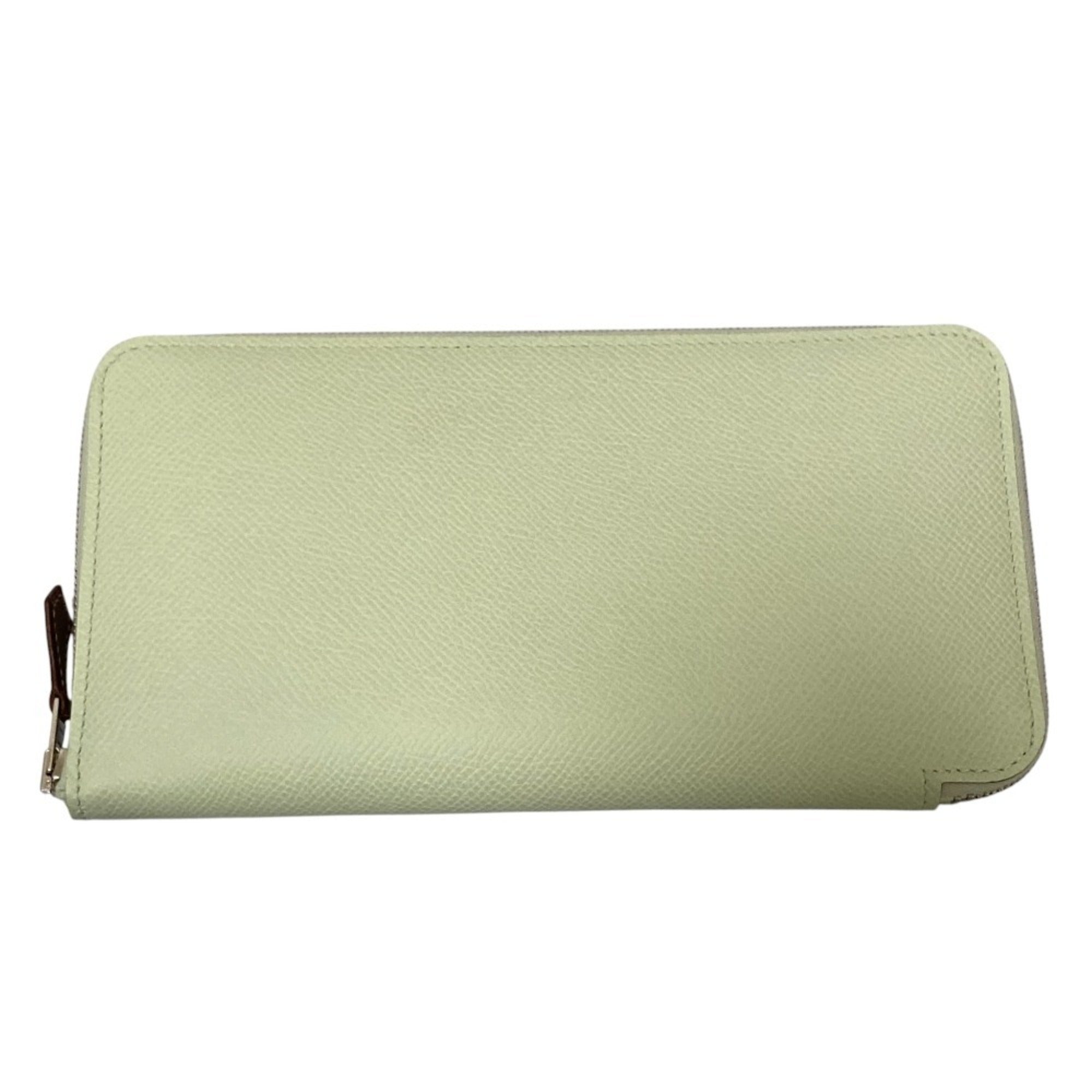 Hermes Silk'in Jaune Epsom Leather Long Wallet (Bi-Fold) (Pre-Owned)