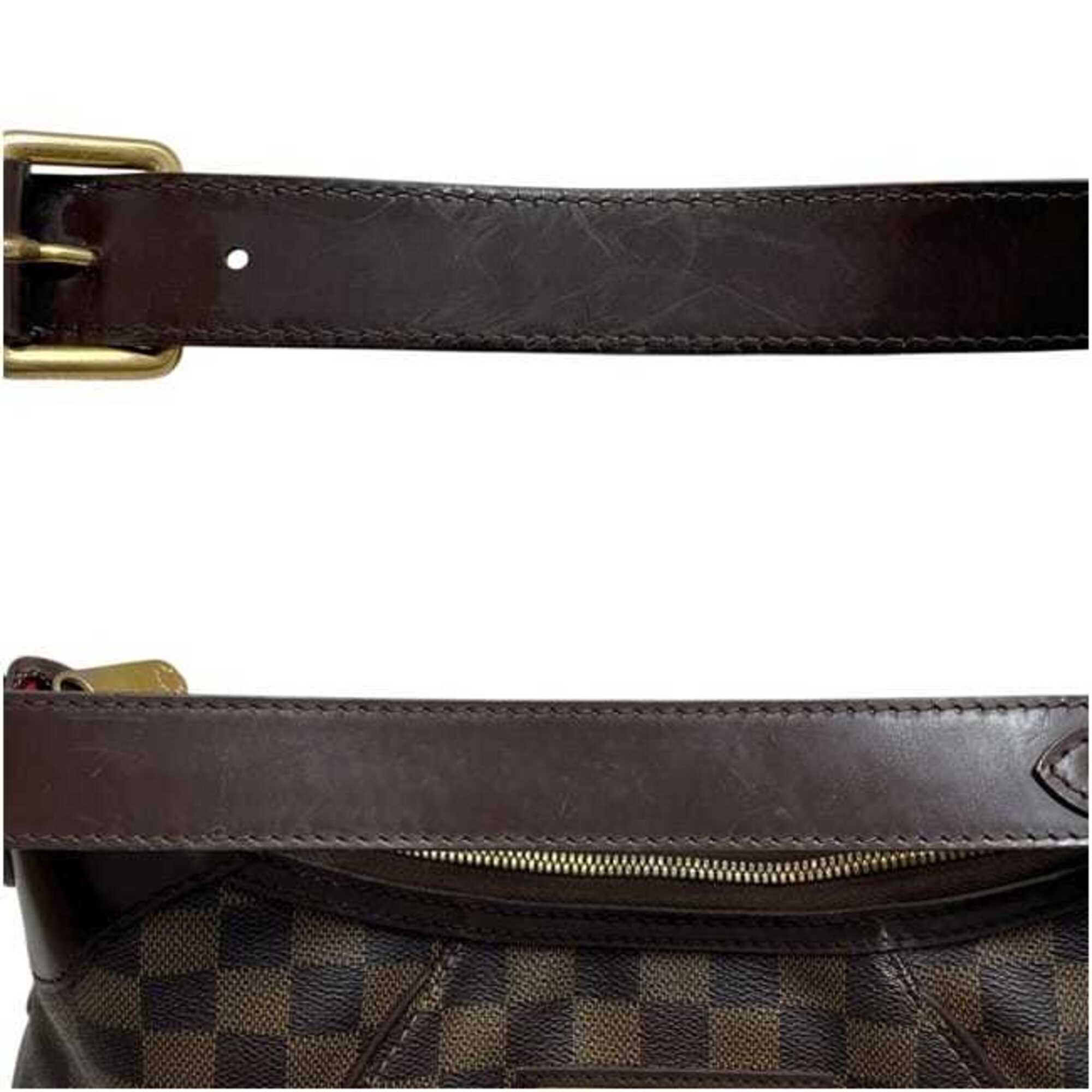 Louis Vuitton Damier Brown Damier Canvas Ebene Damier Canvas Shoulder Bag (Pre-Owned)