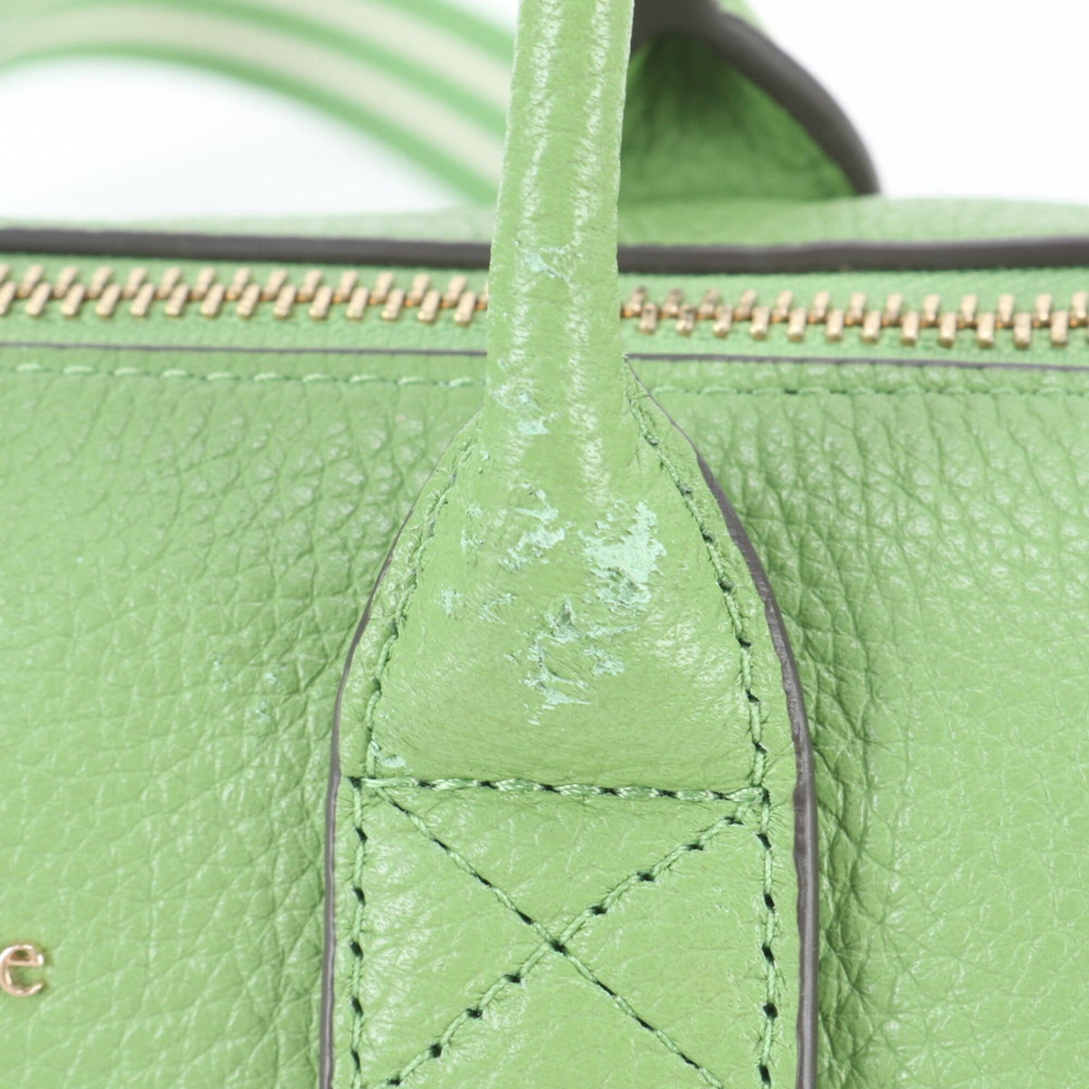 Kate Spade Green White Leather Crossbody Bag Shoulder Bag (Pre-Owned)