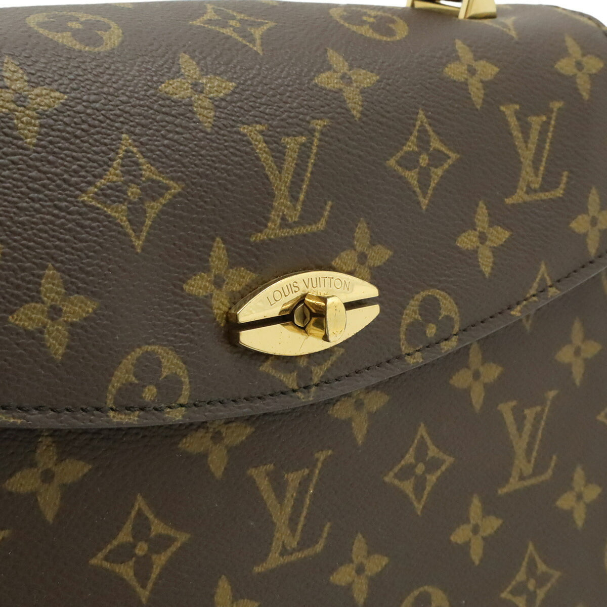 Louis Vuitton Brown Monogram Canvas Pvc Coated Canvas Handbag (Pre-Owned)