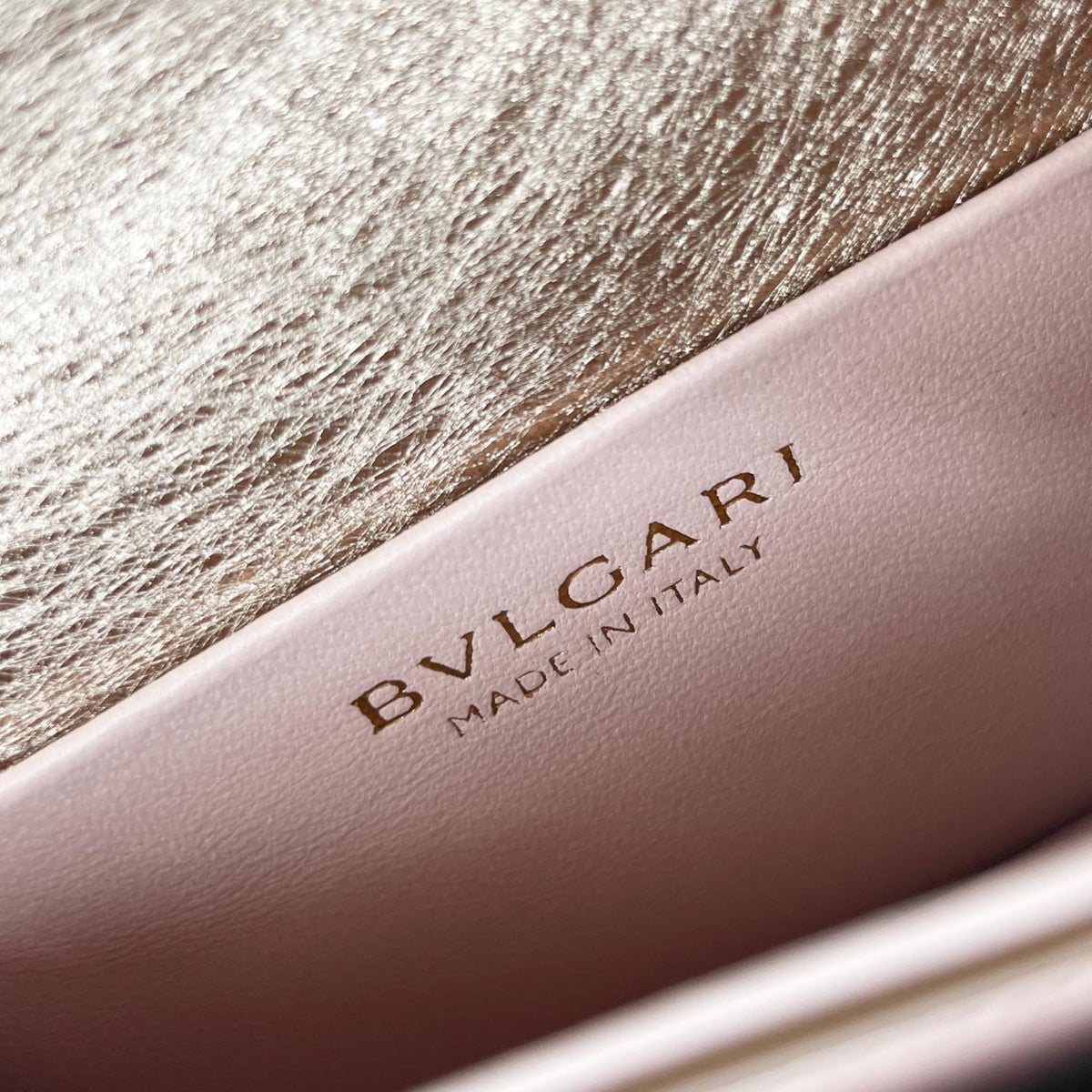 Bvlgari Champagne Gold Leather Shoulder Bag (Pre-Owned)